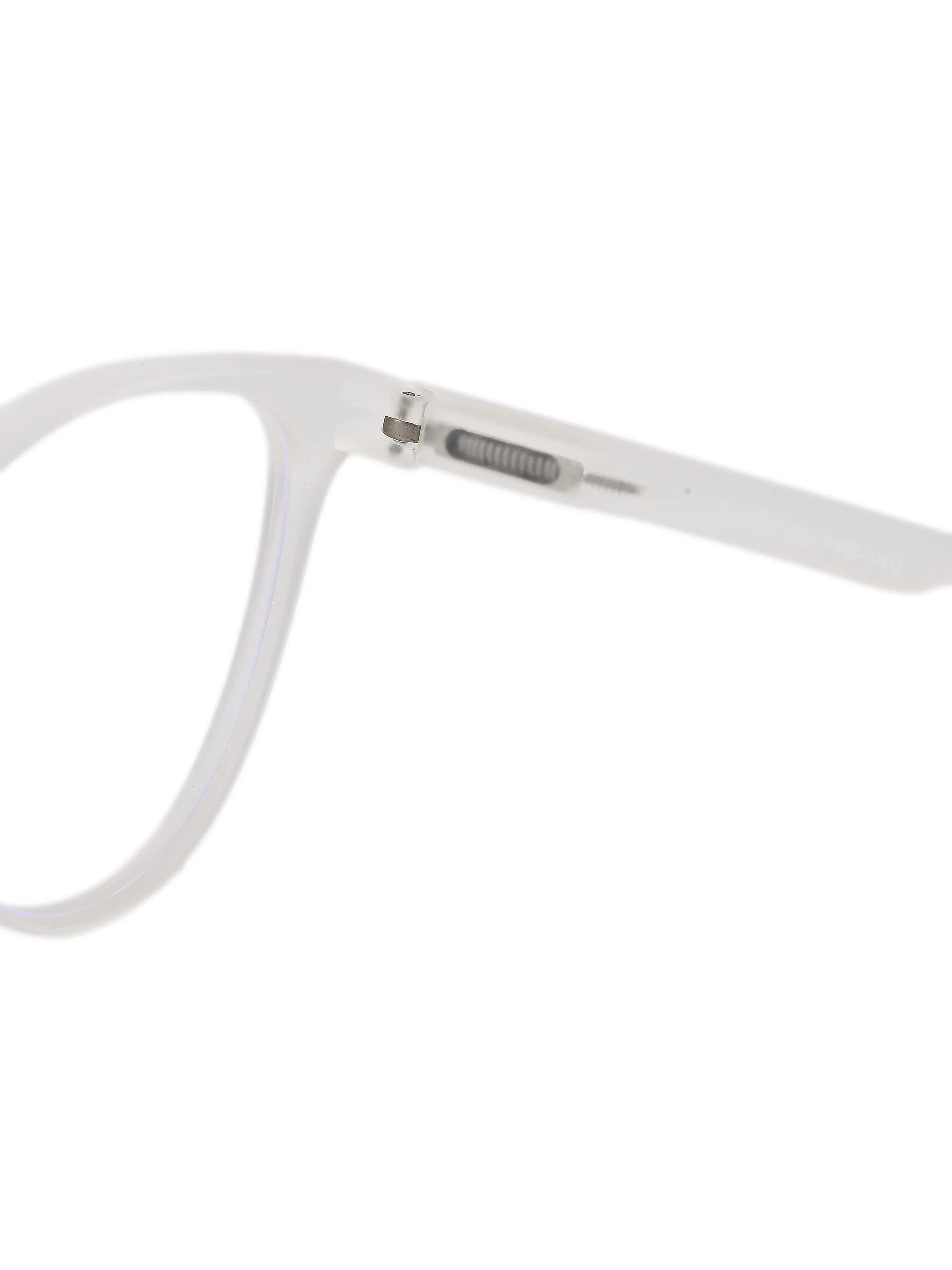 TruBlu | Transparent Medium Full Rim CATEYE Computer Glasses for Men & Women [Blue Block]