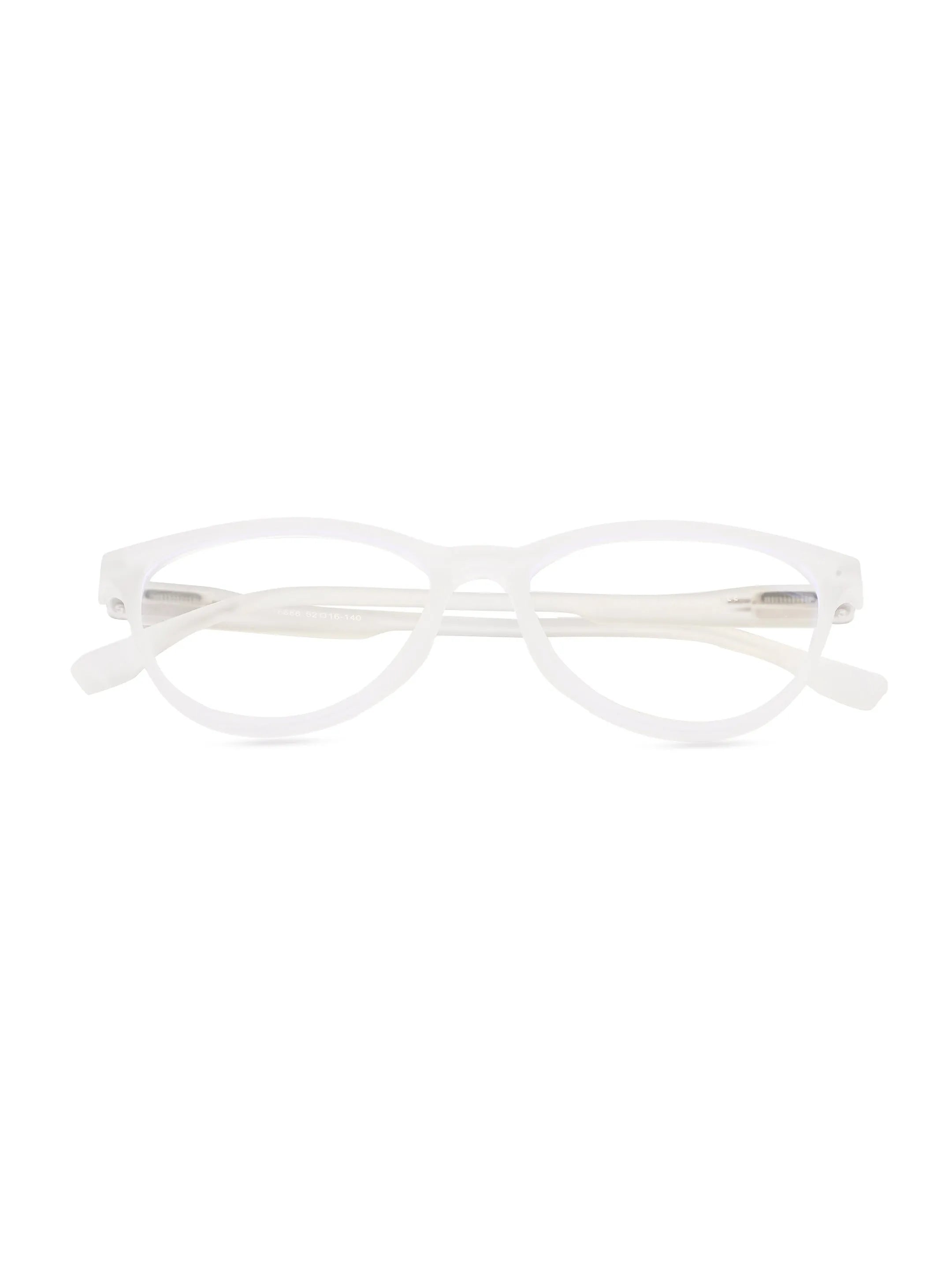 TruBlu | Transparent Medium Full Rim CATEYE Computer Glasses for Men & Women [Blue Block]