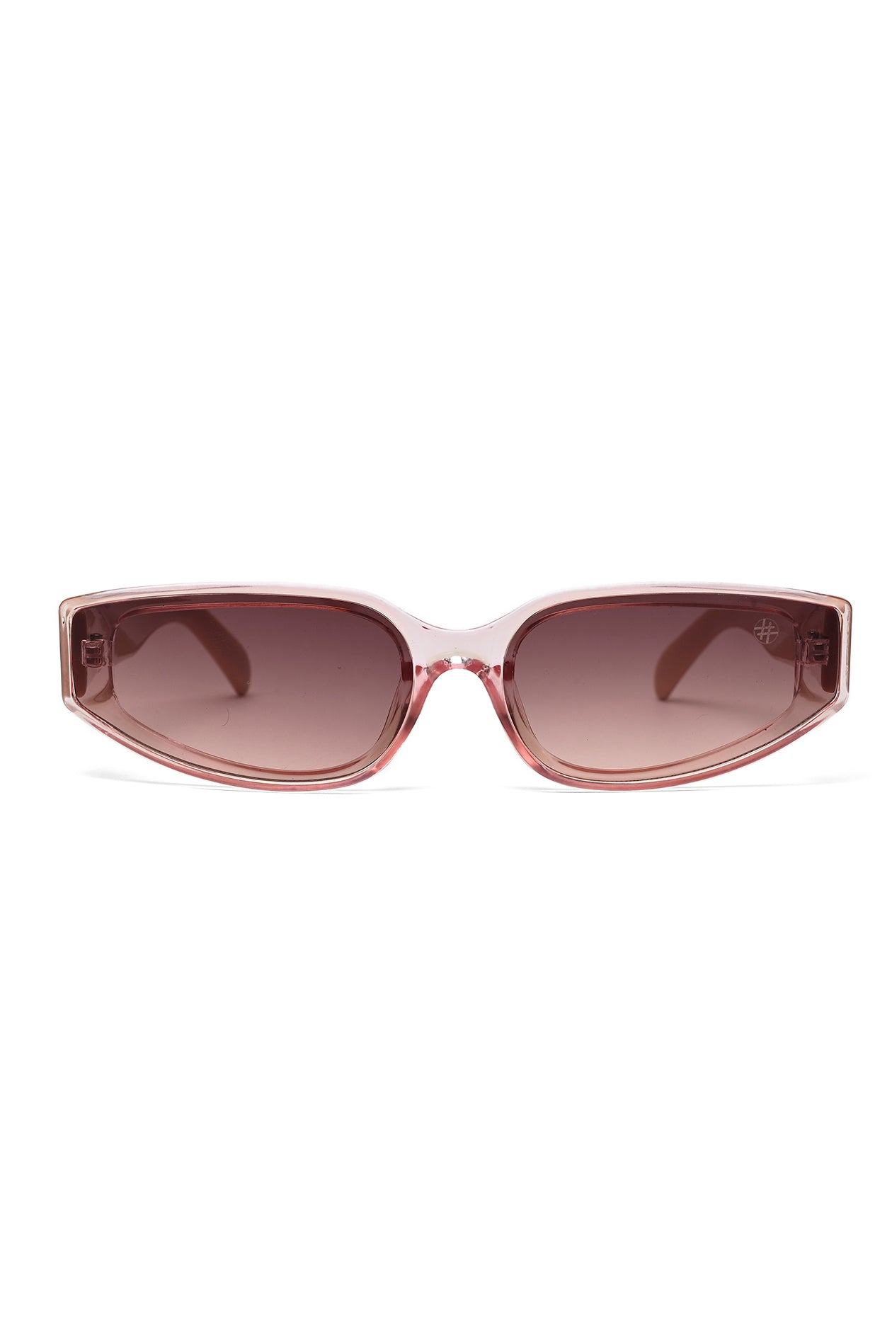 Hyra | Transparent Pink Medium Full Rim Cateye Sunglasses for Women [UV-protected]