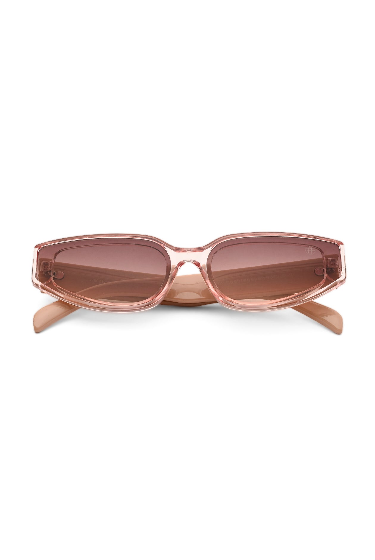 Hyra | Transparent Pink Medium Full Rim Cateye Sunglasses for Women [UV-protected]