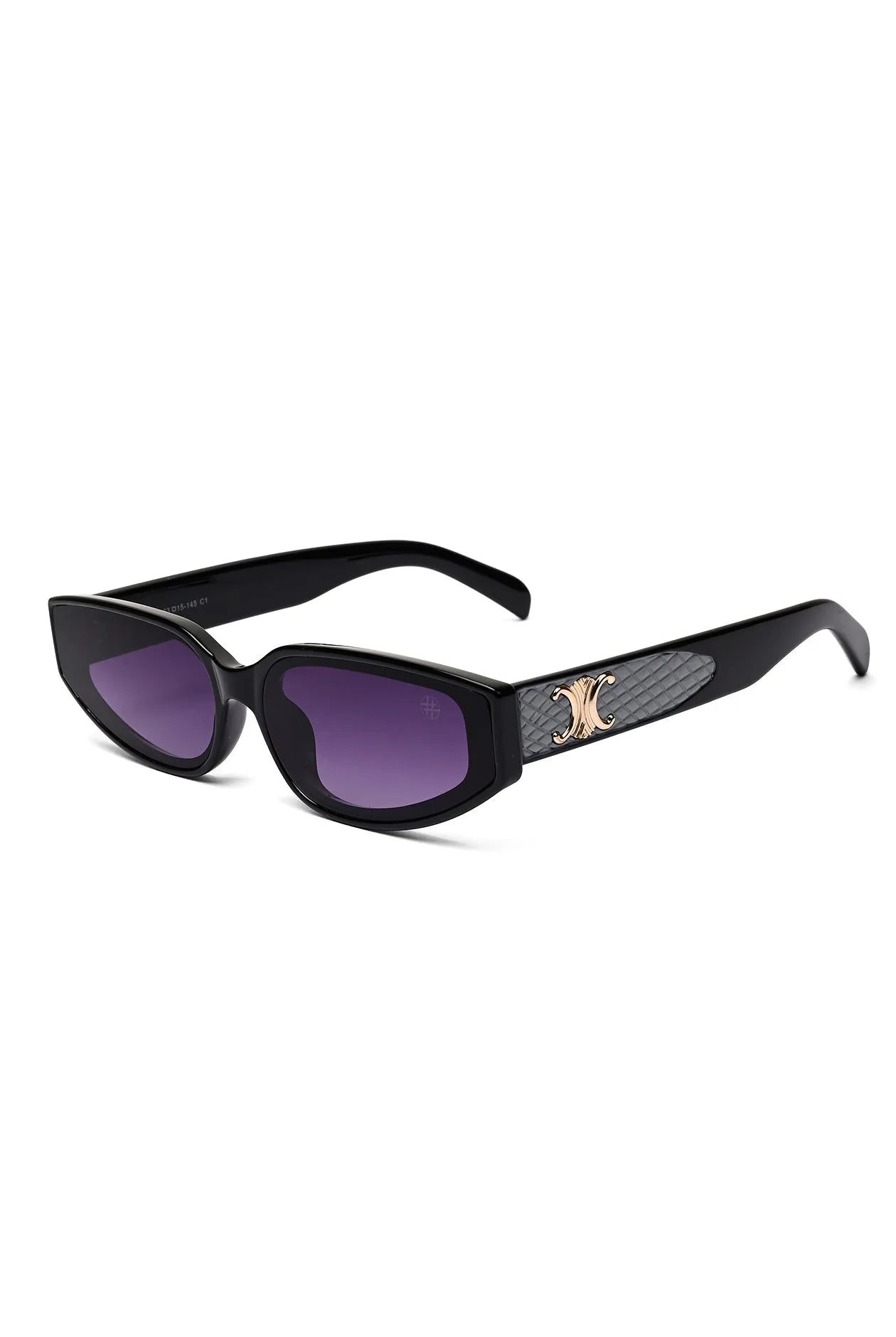 Hyra | Black Medium Full Rim Cateye Sunglasses for Women [UV-protected]