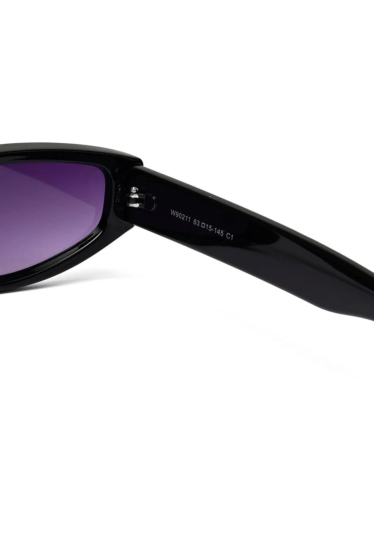 Hyra | Black Medium Full Rim Cateye Sunglasses for Women [UV-protected]