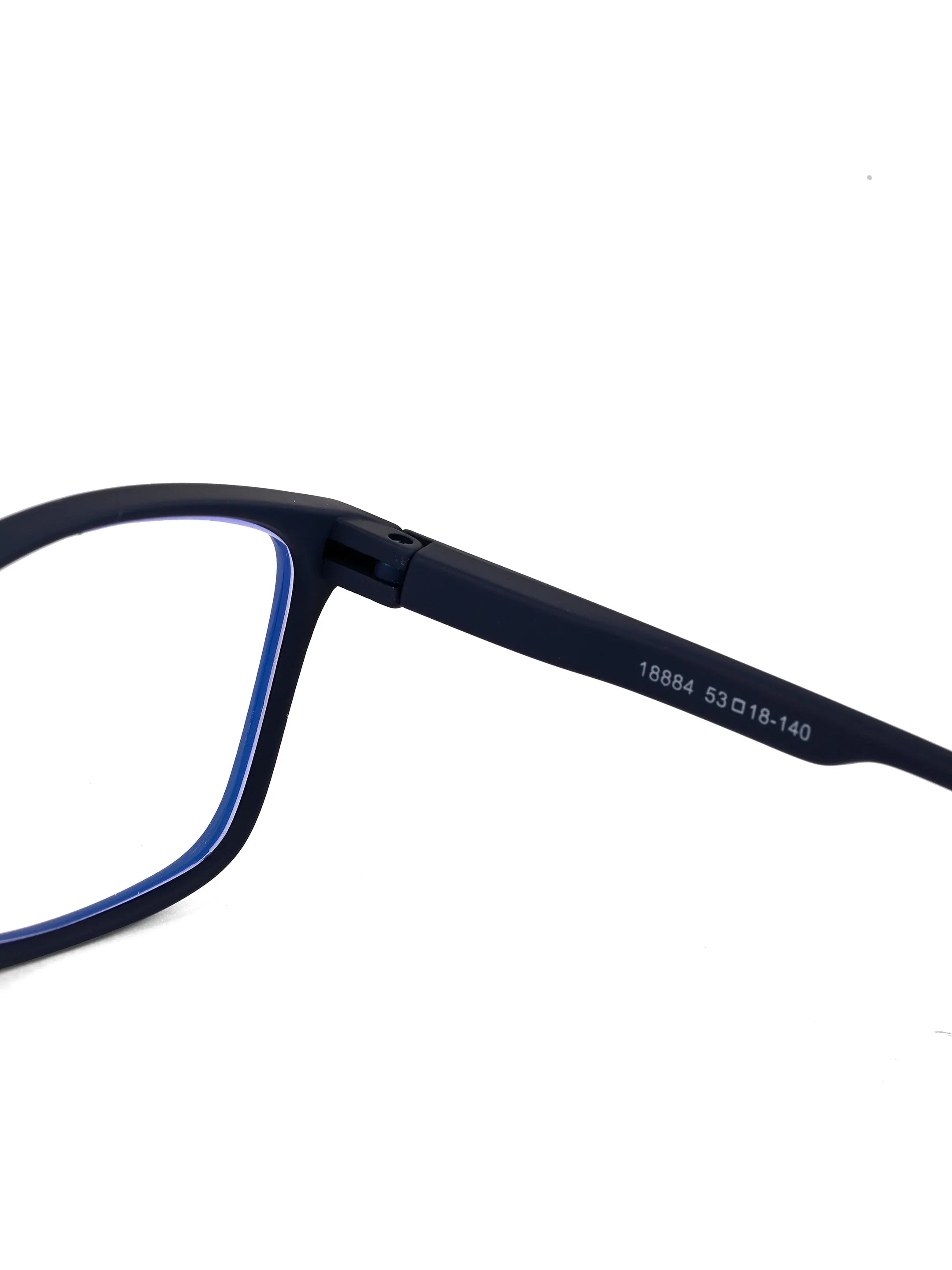 Vizionix | Blue Medium Full Rim RECTANGLE Computer Glasses for Men & Women [Blue Block]