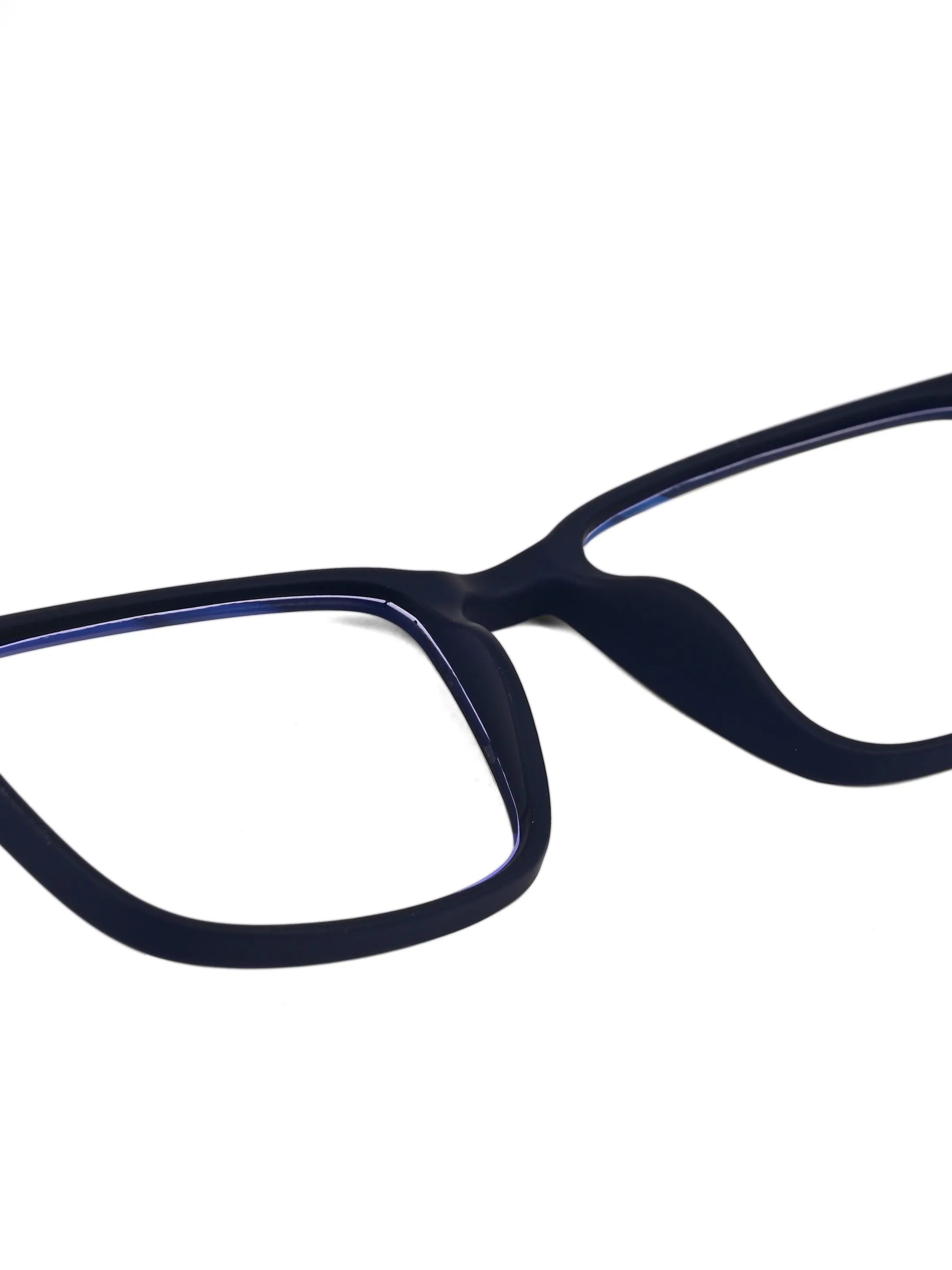 Vizionix | Blue Medium Full Rim RECTANGLE Computer Glasses for Men & Women [Blue Block]
