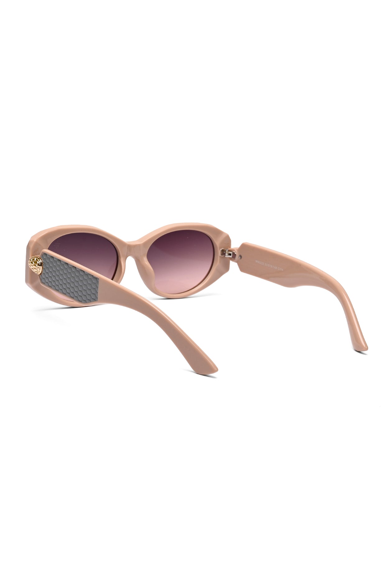 Medusa | Pinkish Biege Medium Full Rim Oval Sunglasses for Women [UV-protected]
