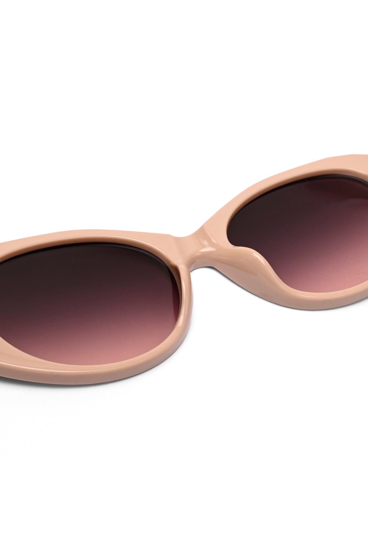 Medusa | Pinkish Biege Medium Full Rim Oval Sunglasses for Women [UV-protected]