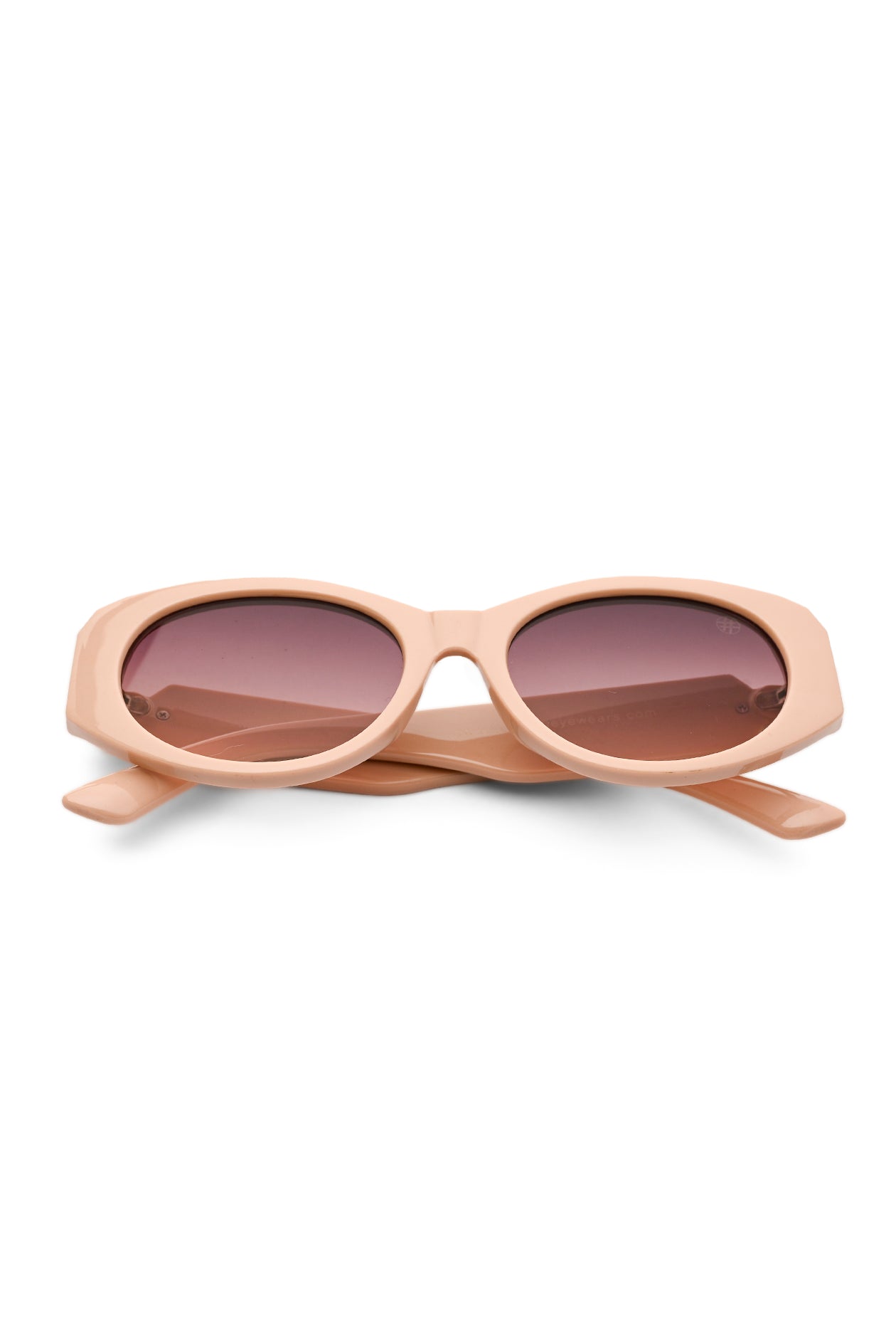 Medusa | Pinkish Biege Medium Full Rim Oval Sunglasses for Women [UV-protected]