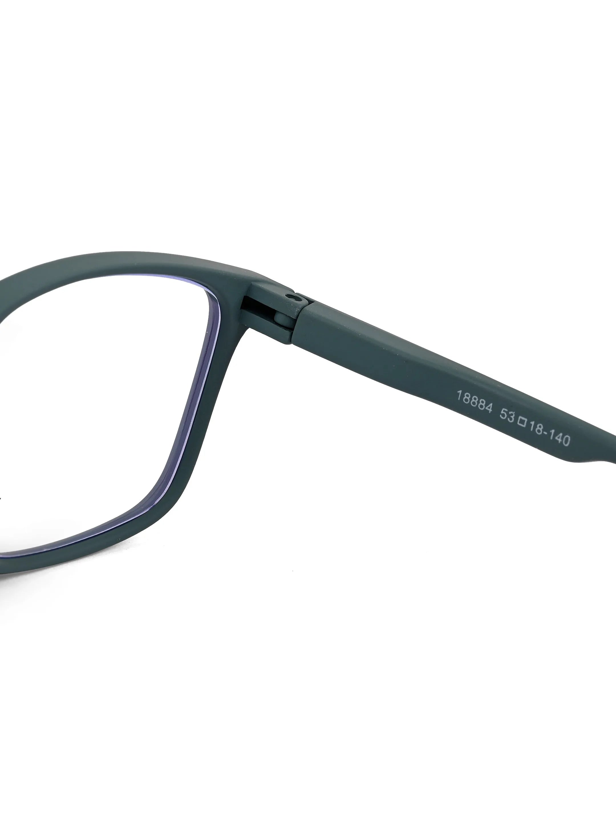 Vizionix | Green Medium Full Rim RECTANGLE Computer Glasses for Men & Women [Blue Block]