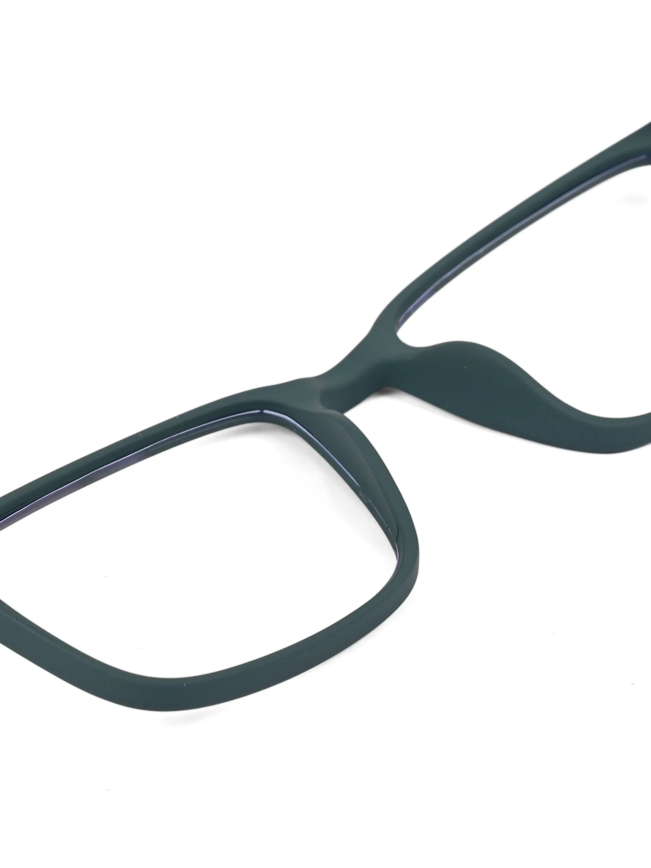 Vizionix | Green Medium Full Rim RECTANGLE Computer Glasses for Men & Women [Blue Block]