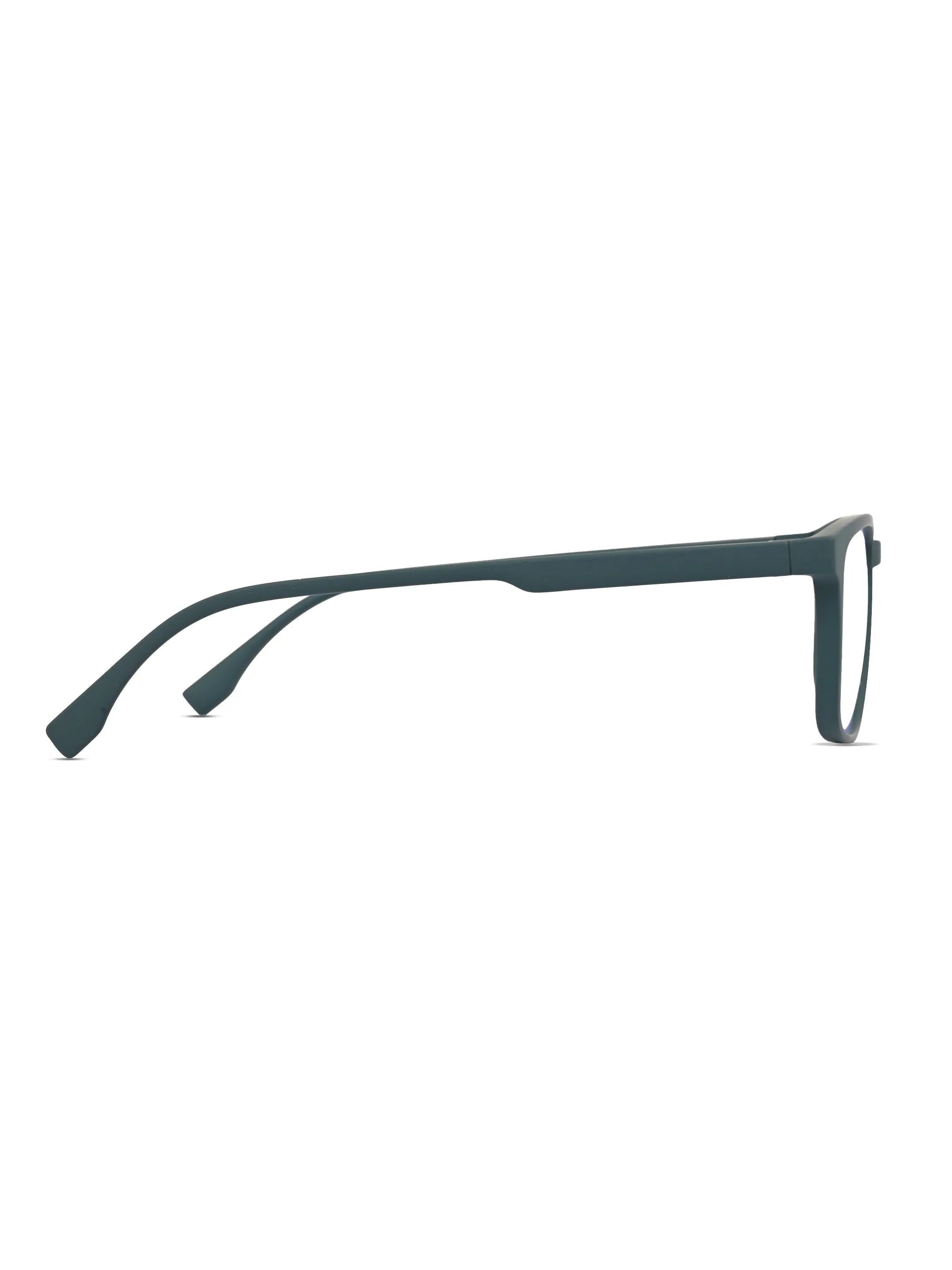 Vizionix | Green Medium Full Rim RECTANGLE Computer Glasses for Men & Women [Blue Block]