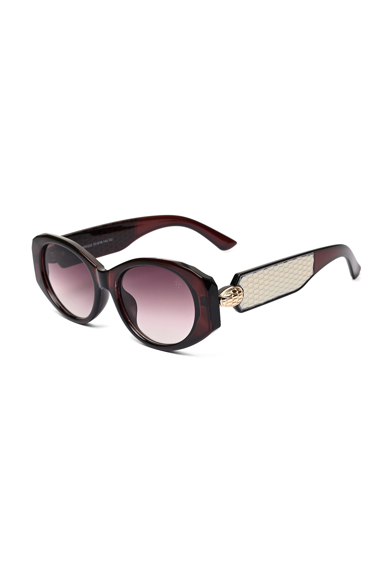 Medusa | Dark Brown Medium Full Rim Oval Sunglasses for Women [UV-protected]