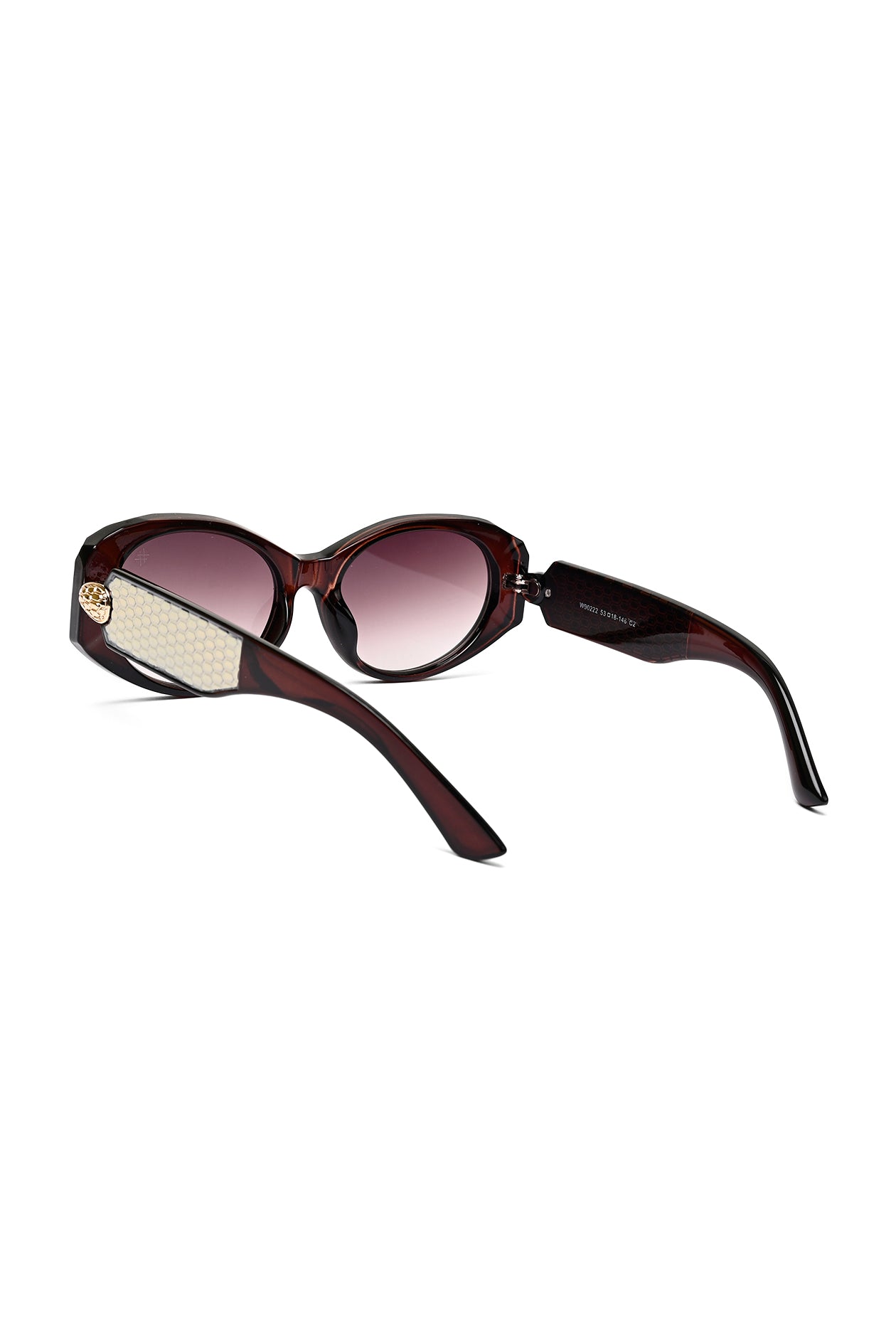 Medusa | Dark Brown Medium Full Rim Oval Sunglasses for Women [UV-protected]