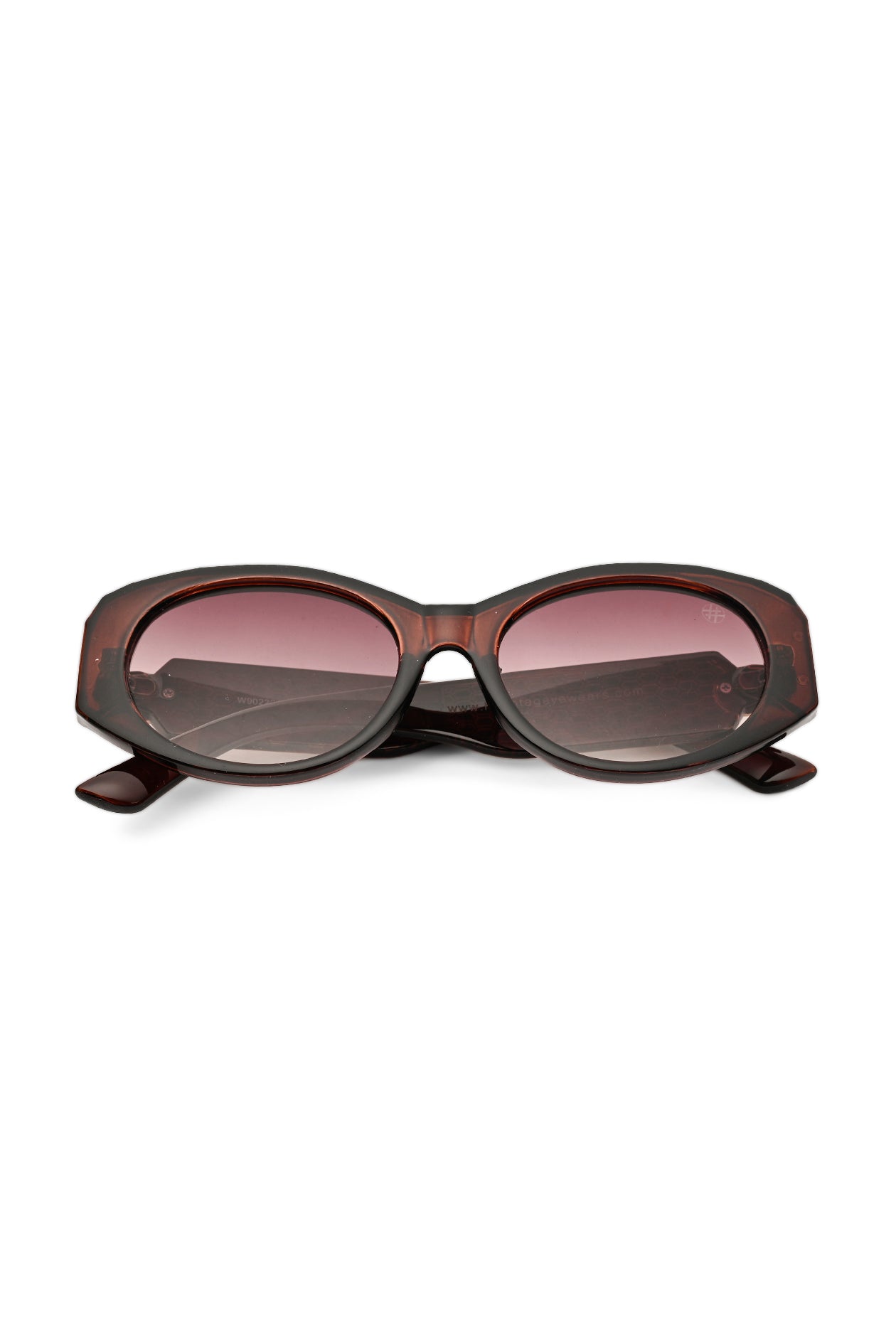 Medusa | Dark Brown Medium Full Rim Oval Sunglasses for Women [UV-protected]