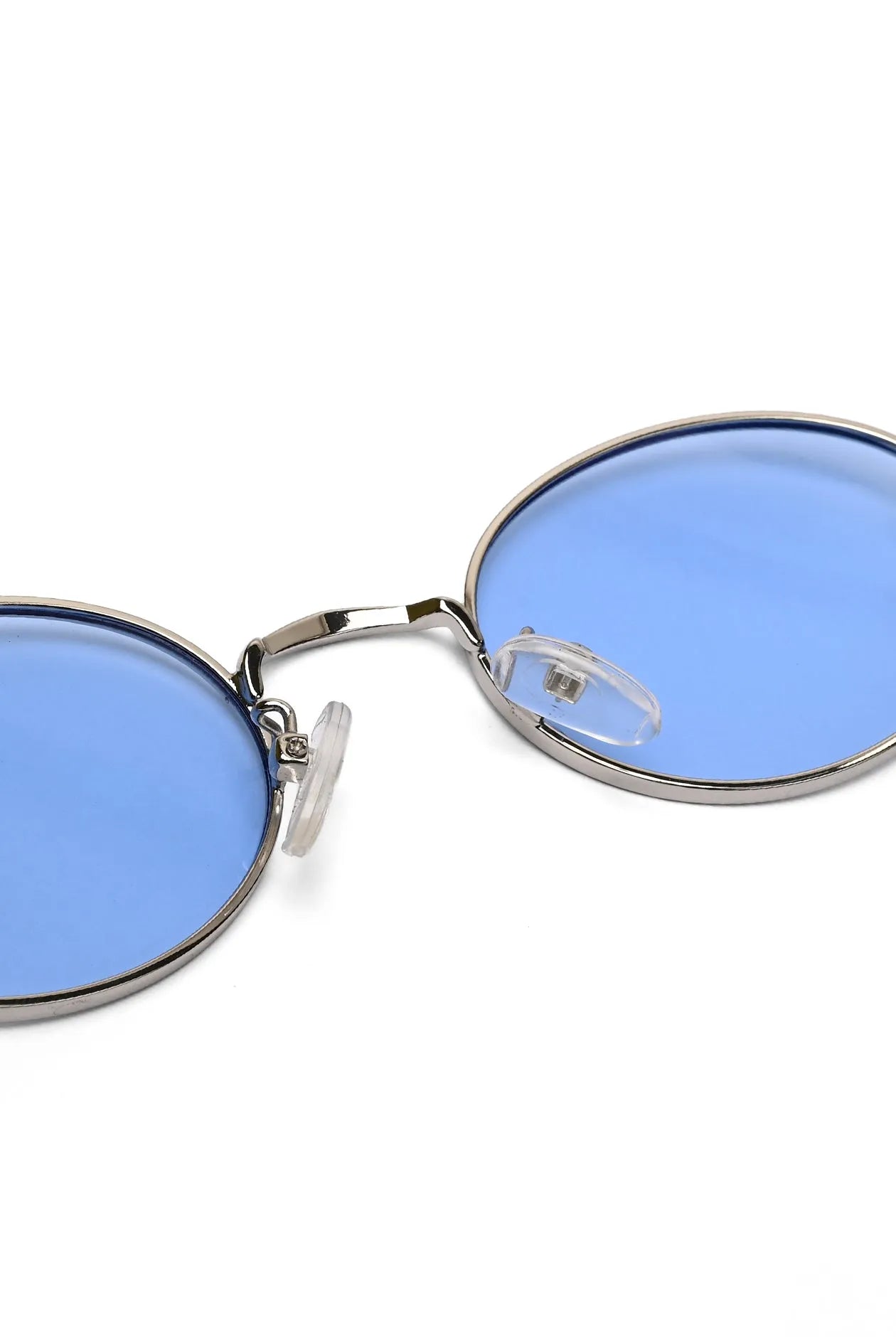 Liora | Silver Small Full Rim Oval Sunglasses for Women [UV-protected]