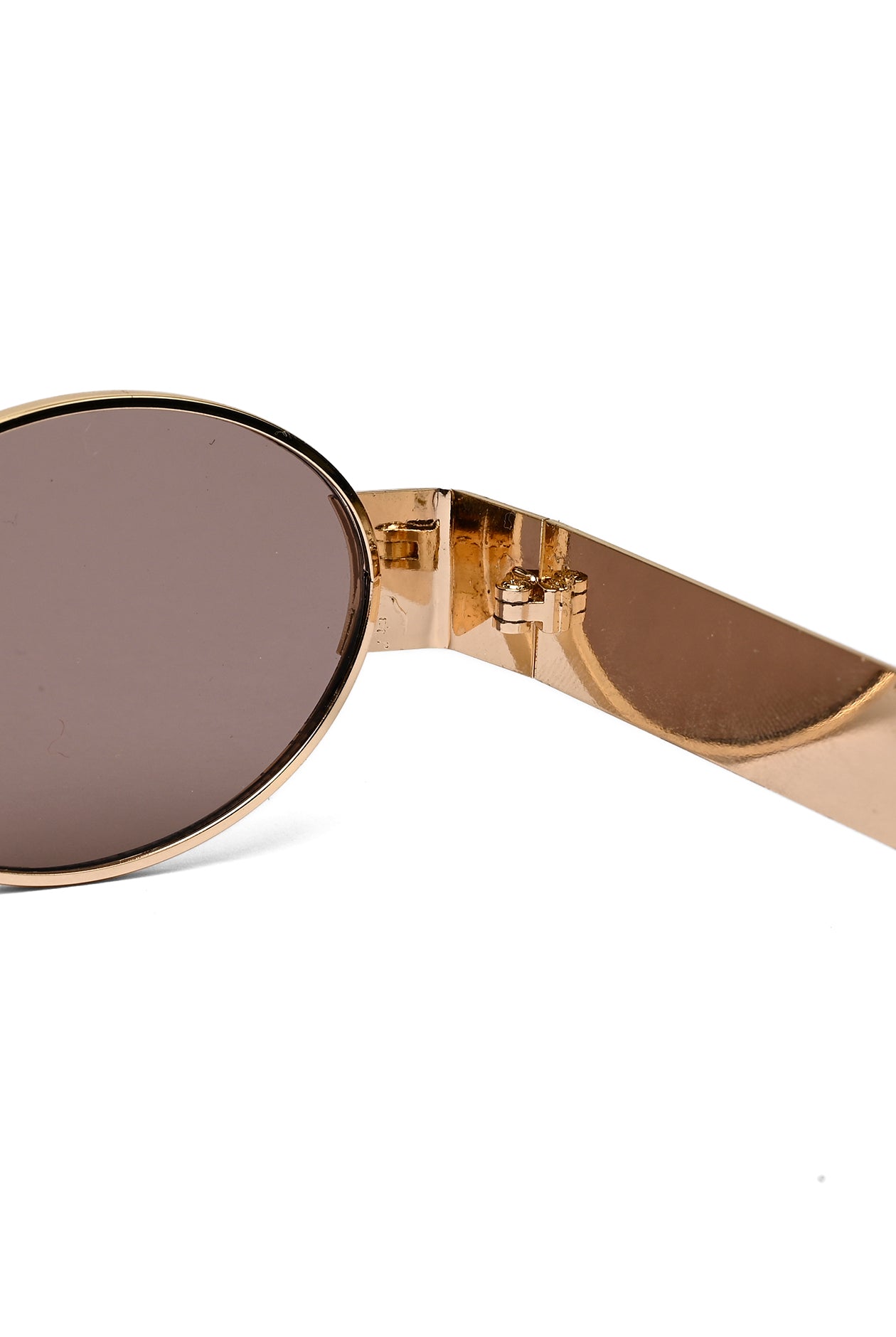 Liora | Brown Small Full Rim Oval Sunglasses for Women [UV-protected]