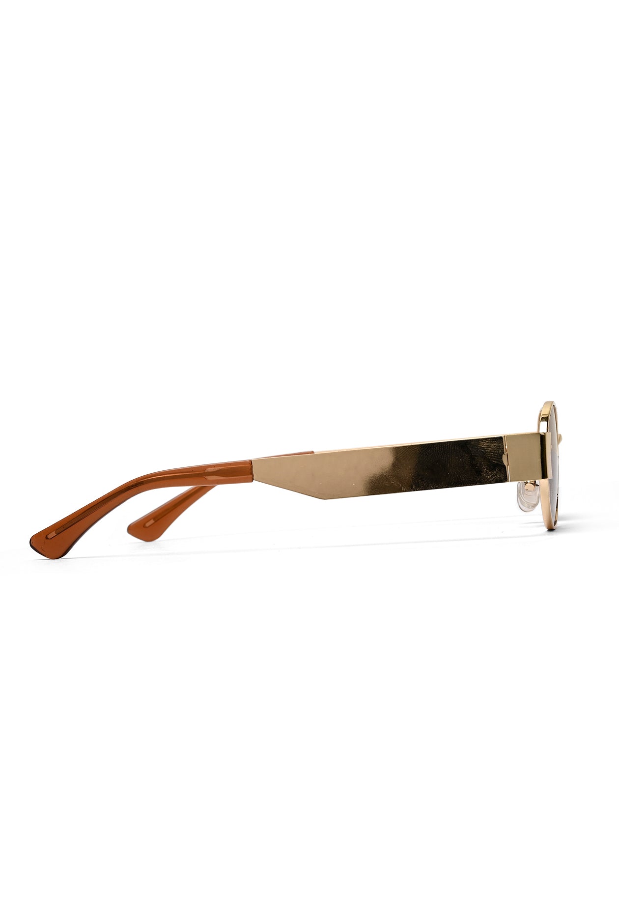 Liora | Brown Small Full Rim Oval Sunglasses for Women [UV-protected]
