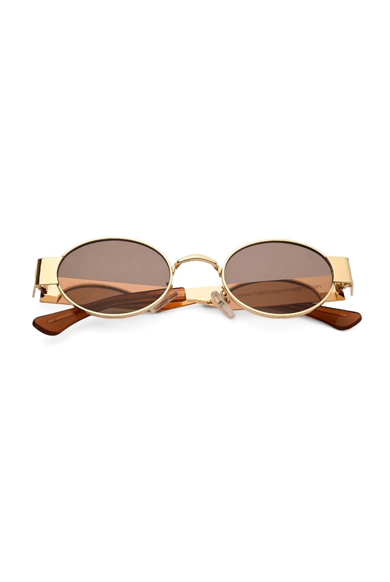 Liora | Brown Small Full Rim Oval Sunglasses for Women [UV-protected]