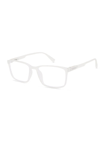Vizionix | Transparent Medium Full Rim RECTANGLE Computer Glasses for Men & Women [Blue Block]