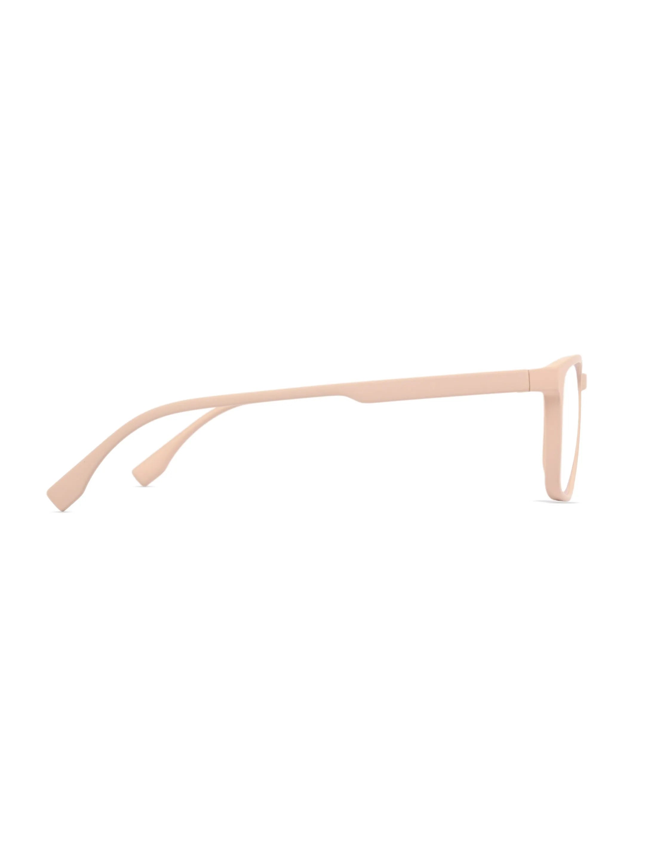 Vizionix | Cream Medium Full Rim RECTANGLE Computer Glasses for Men & Women [Blue Block]