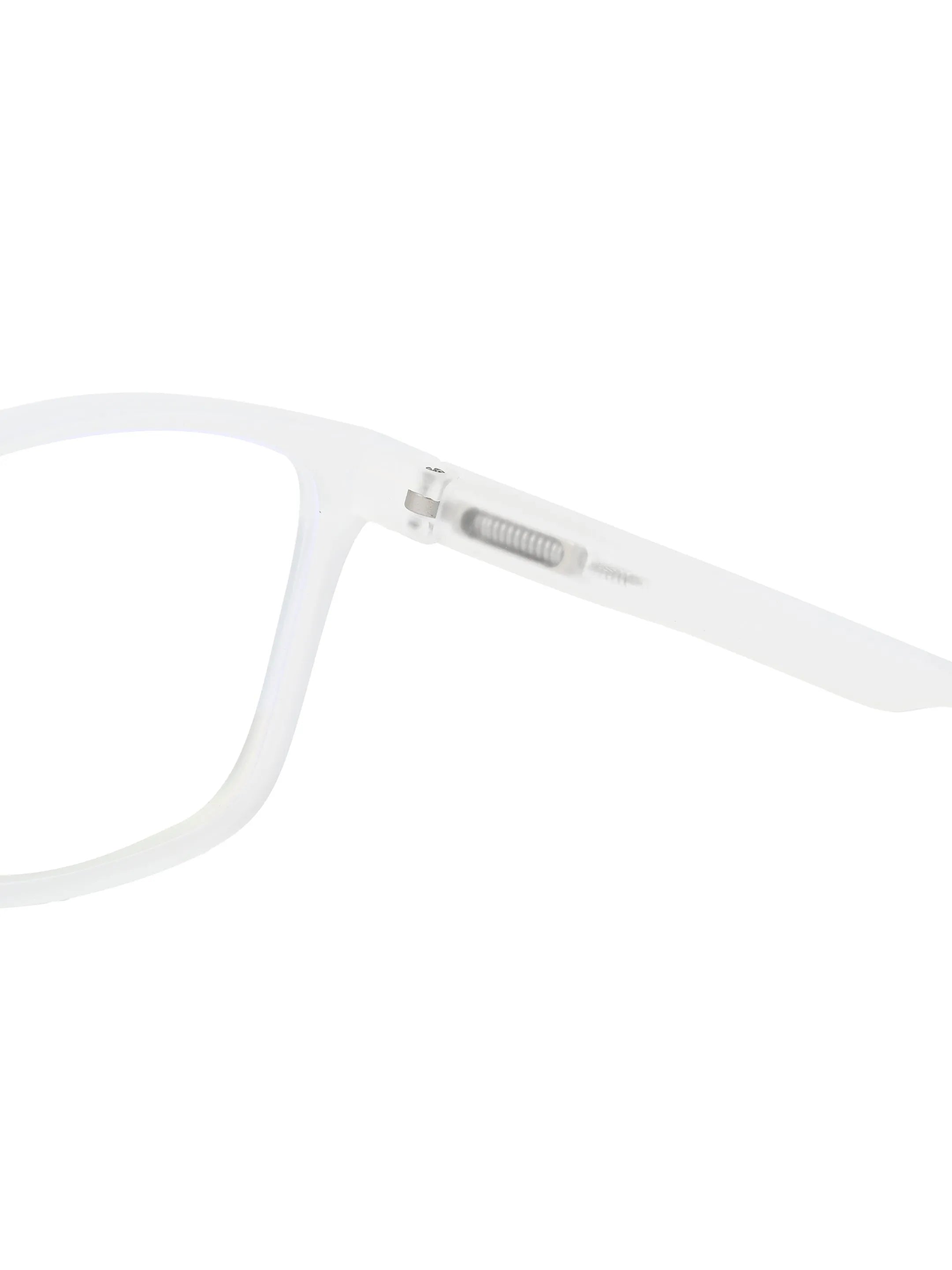 Vizionix | Transparent Light Blue Medium Full Rim RECTANGLE Computer Glasses for Men & Women [Blue Block]