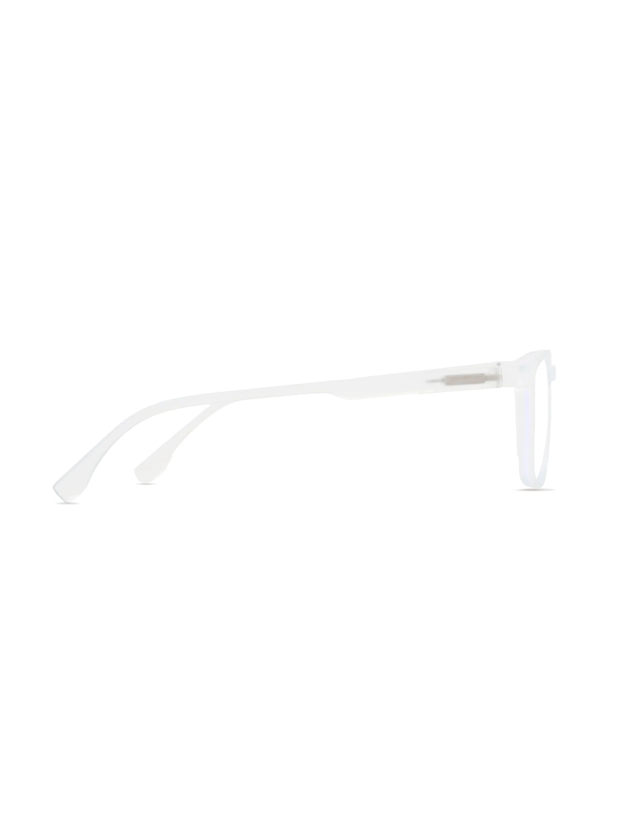 Vizionix | Transparent Light Blue Medium Full Rim RECTANGLE Computer Glasses for Men & Women [Blue Block]