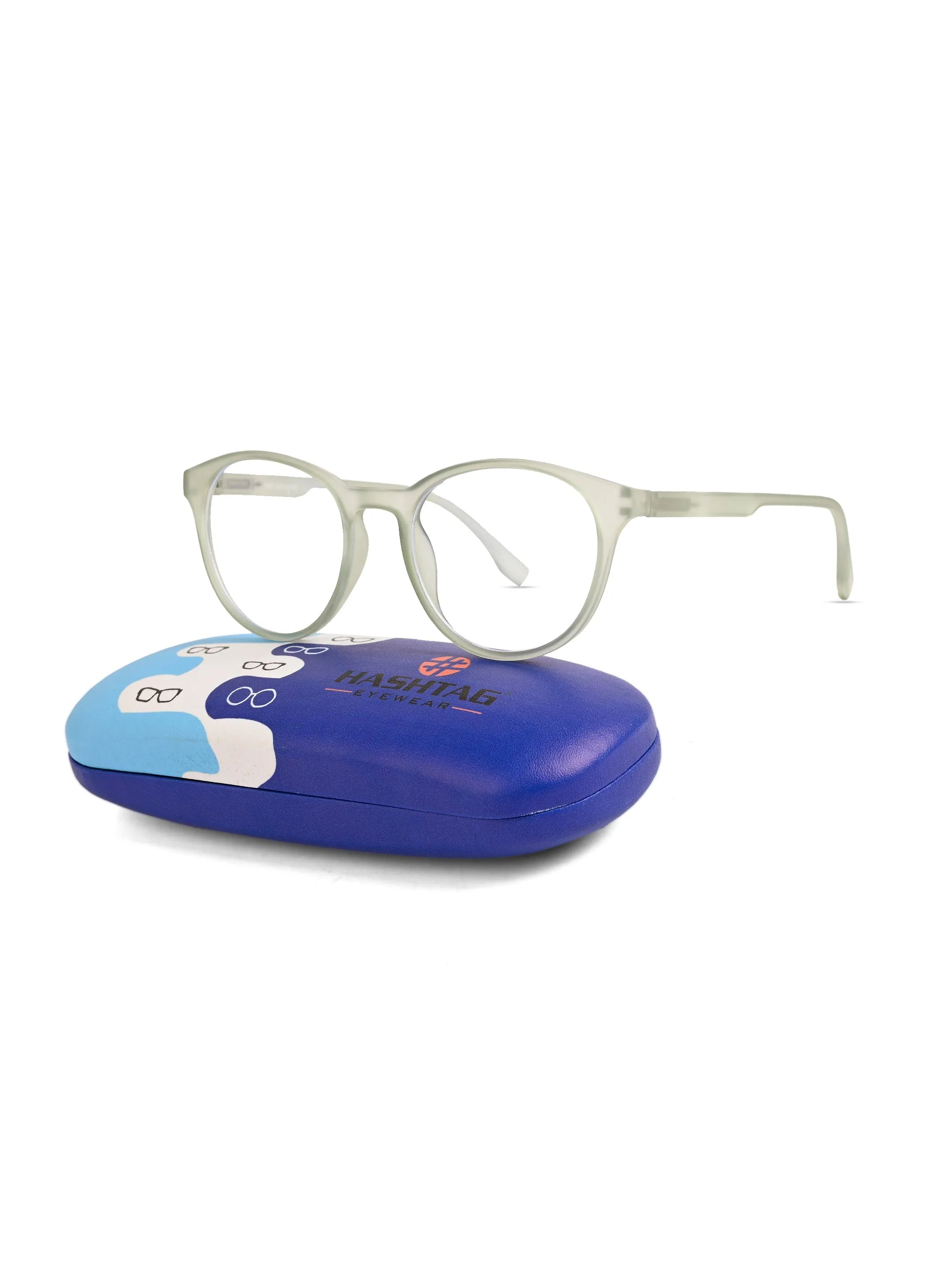 RayBloc | Light Green Medium Full Rim OVAL Computer Glasses for Men & Women [Blue Block]