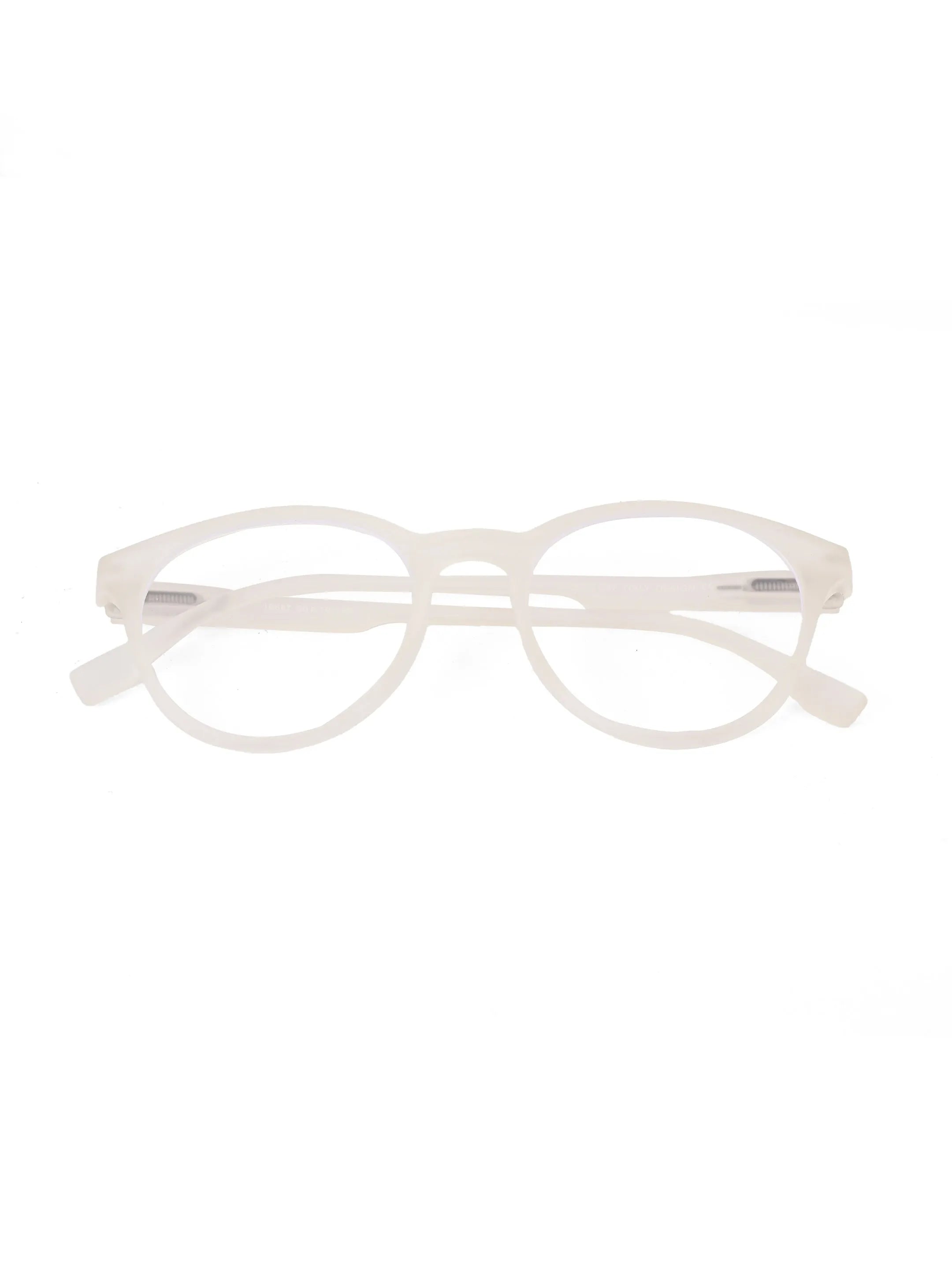 RayBloc | Transparent Medium Full Rim OVAL Computer Glasses for Men & Women [Blue Block]