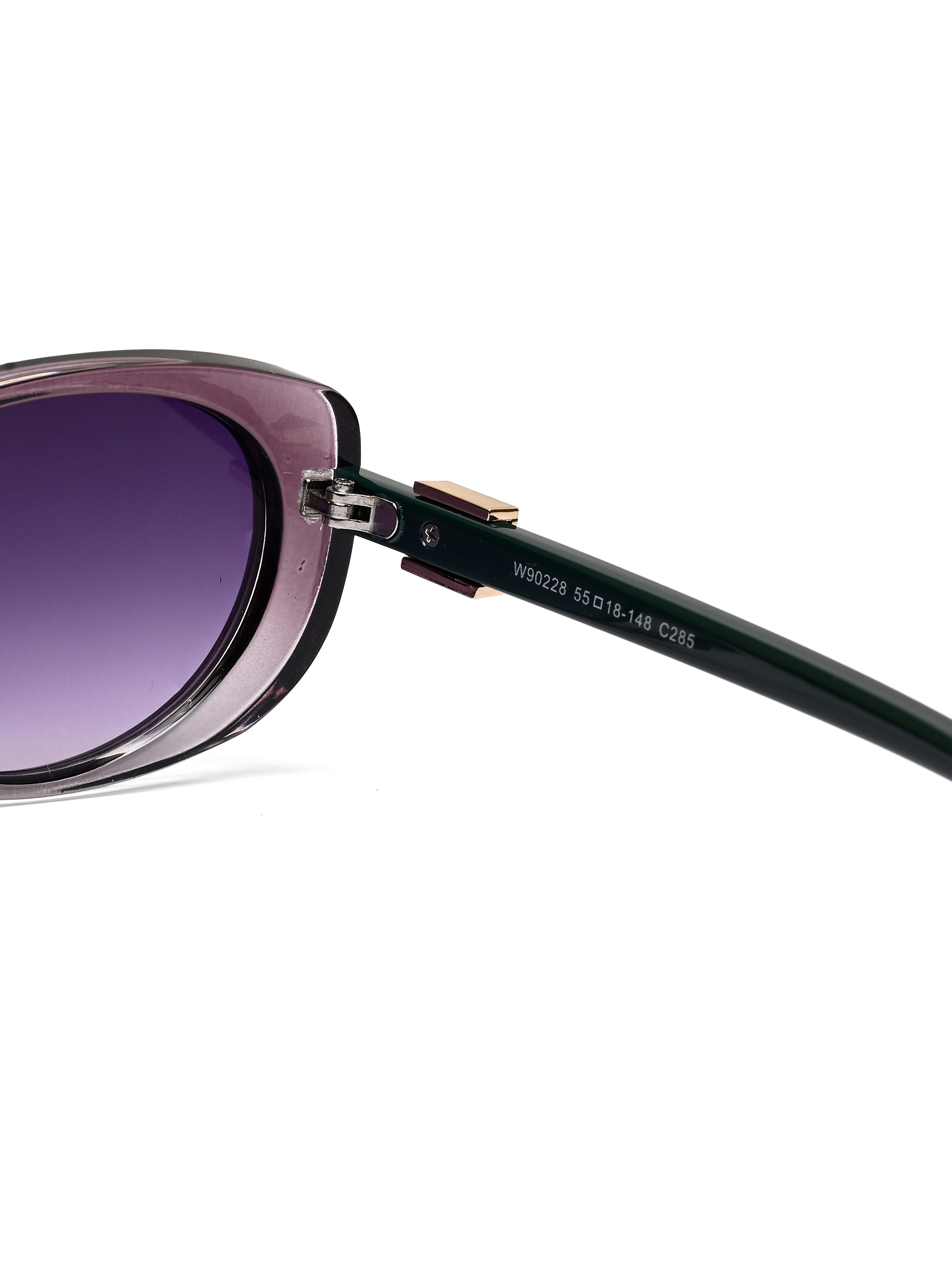 Evira | Transparent Gradient Purple Large Full Rim Cateye Sunglasses for Women [UV-protected]