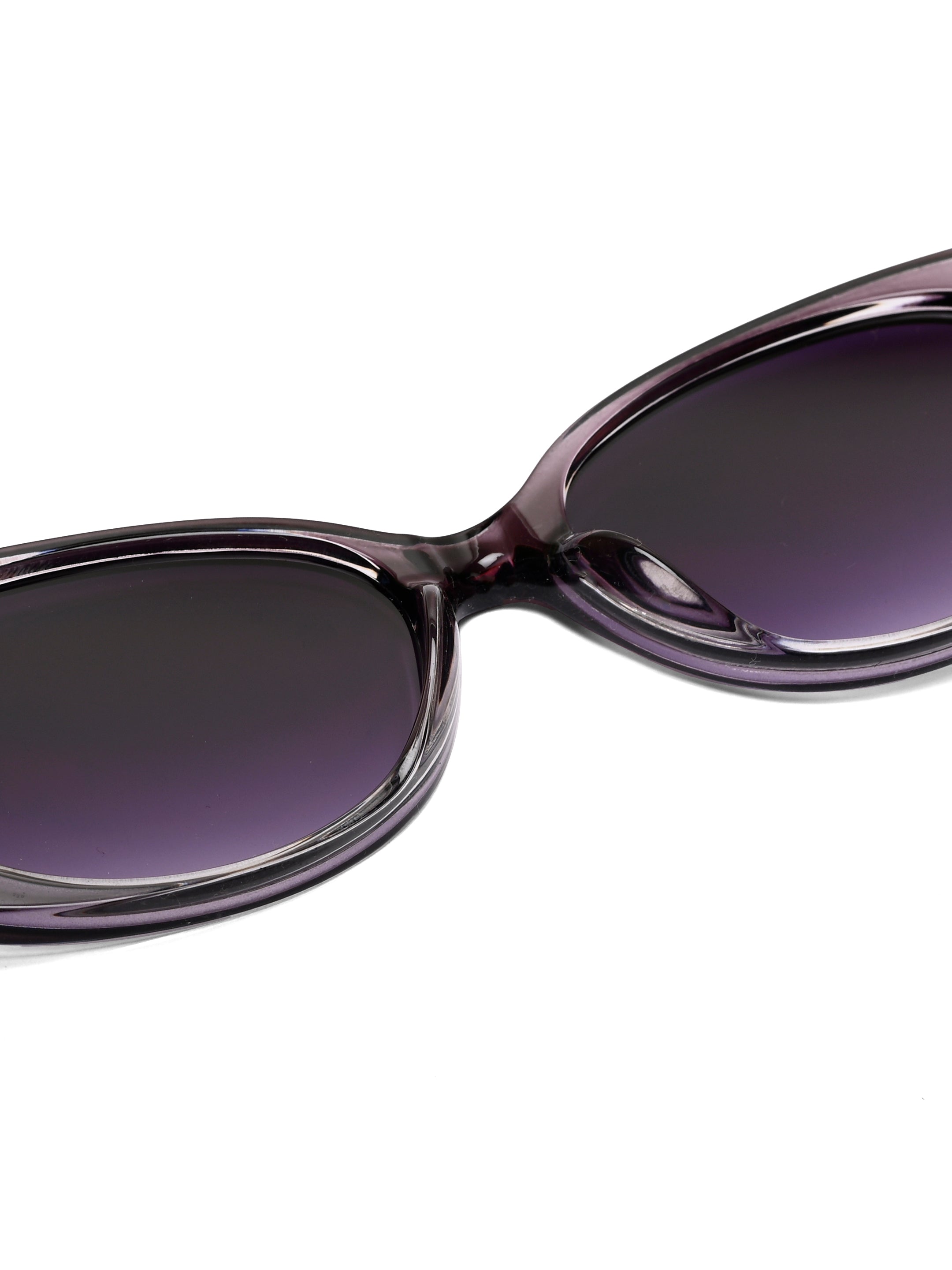 Evira | Transparent Gradient Purple Large Full Rim Cateye Sunglasses for Women [UV-protected]