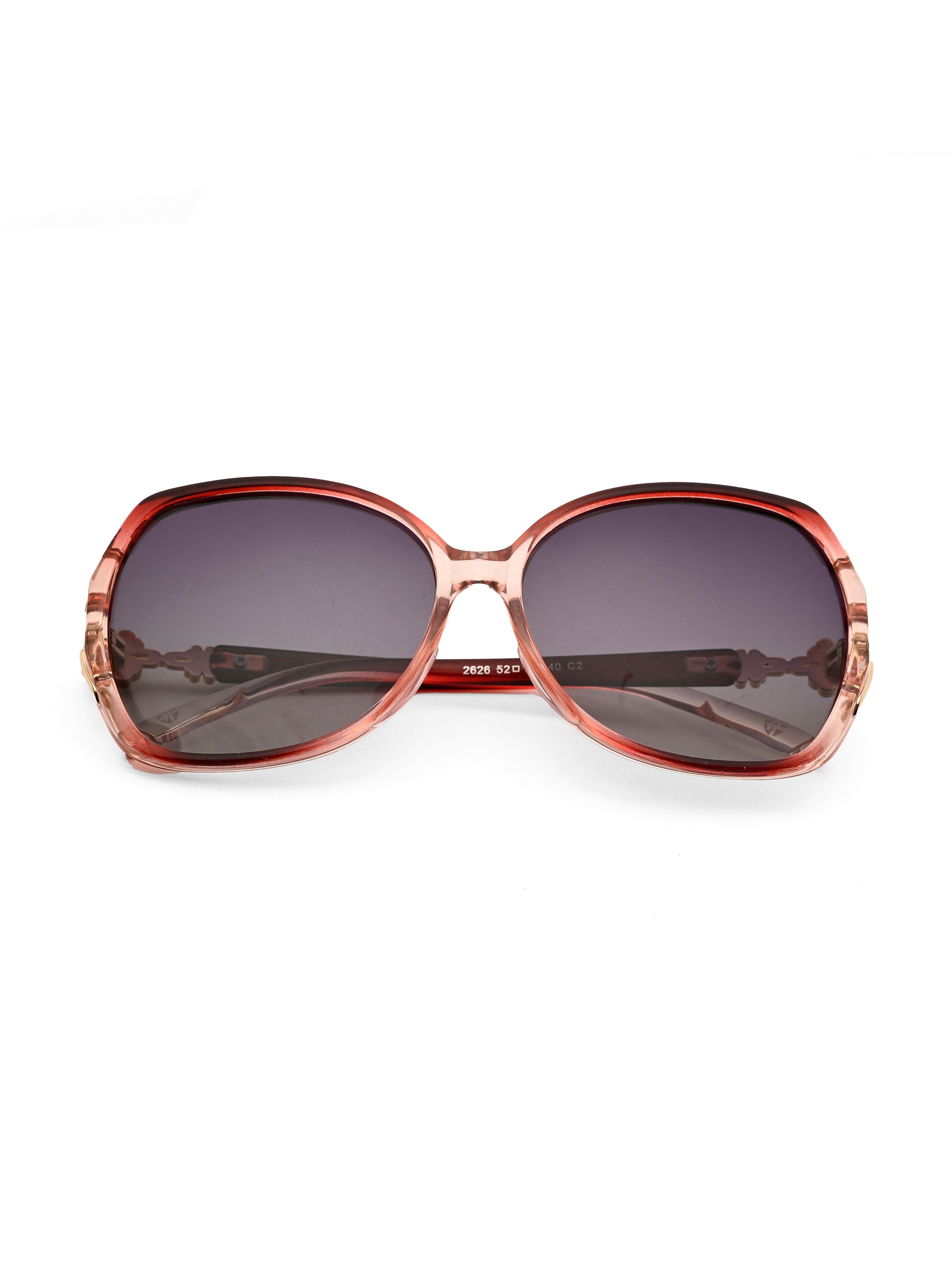 Fyra | Transparent Purple Large Full Rim Butterfly Sunglasses for Women [Polarized]