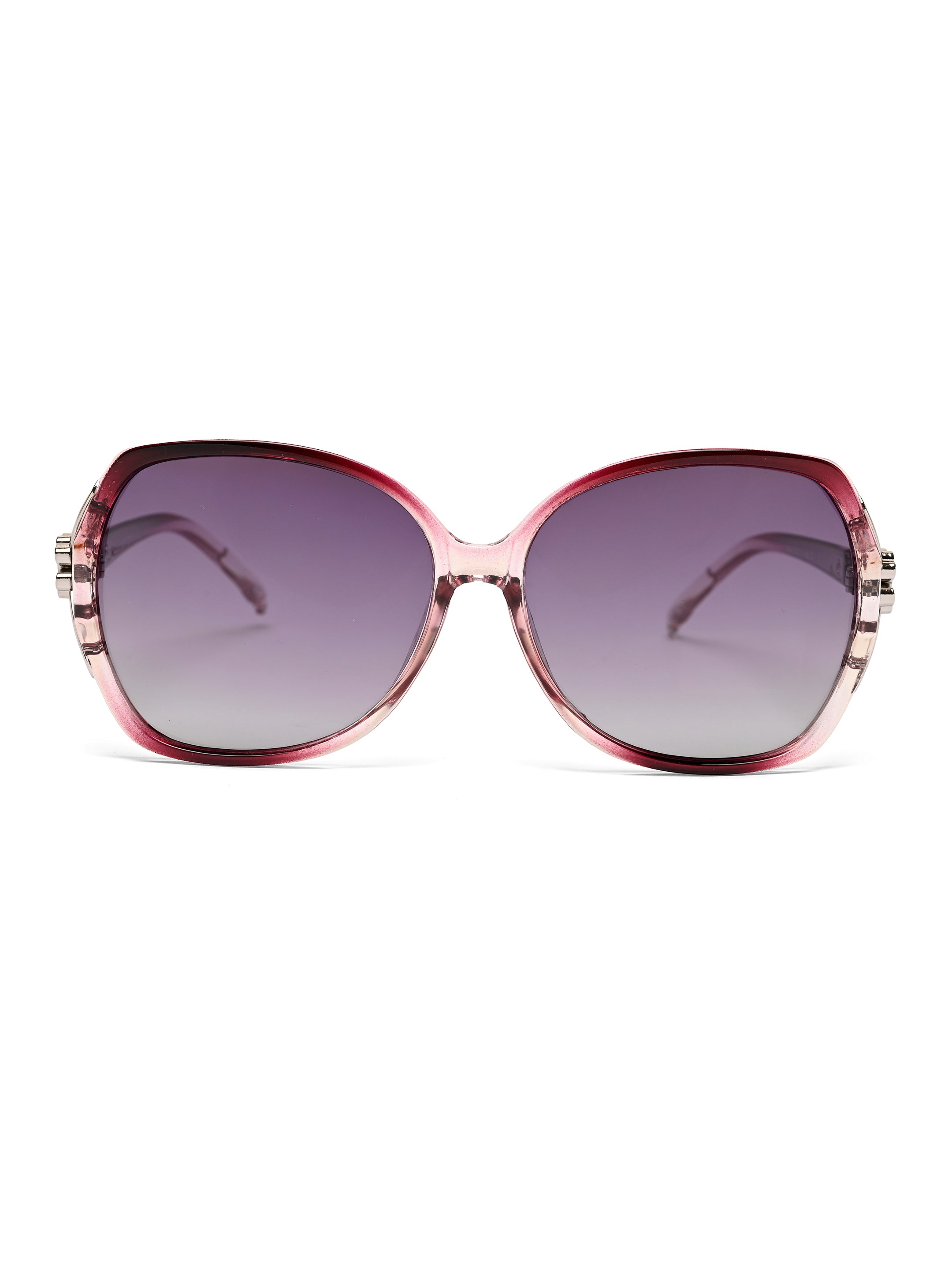 Fyra | Gradient Purple Large Full Rim Butterfly Sunglasses for Women [Polarized]