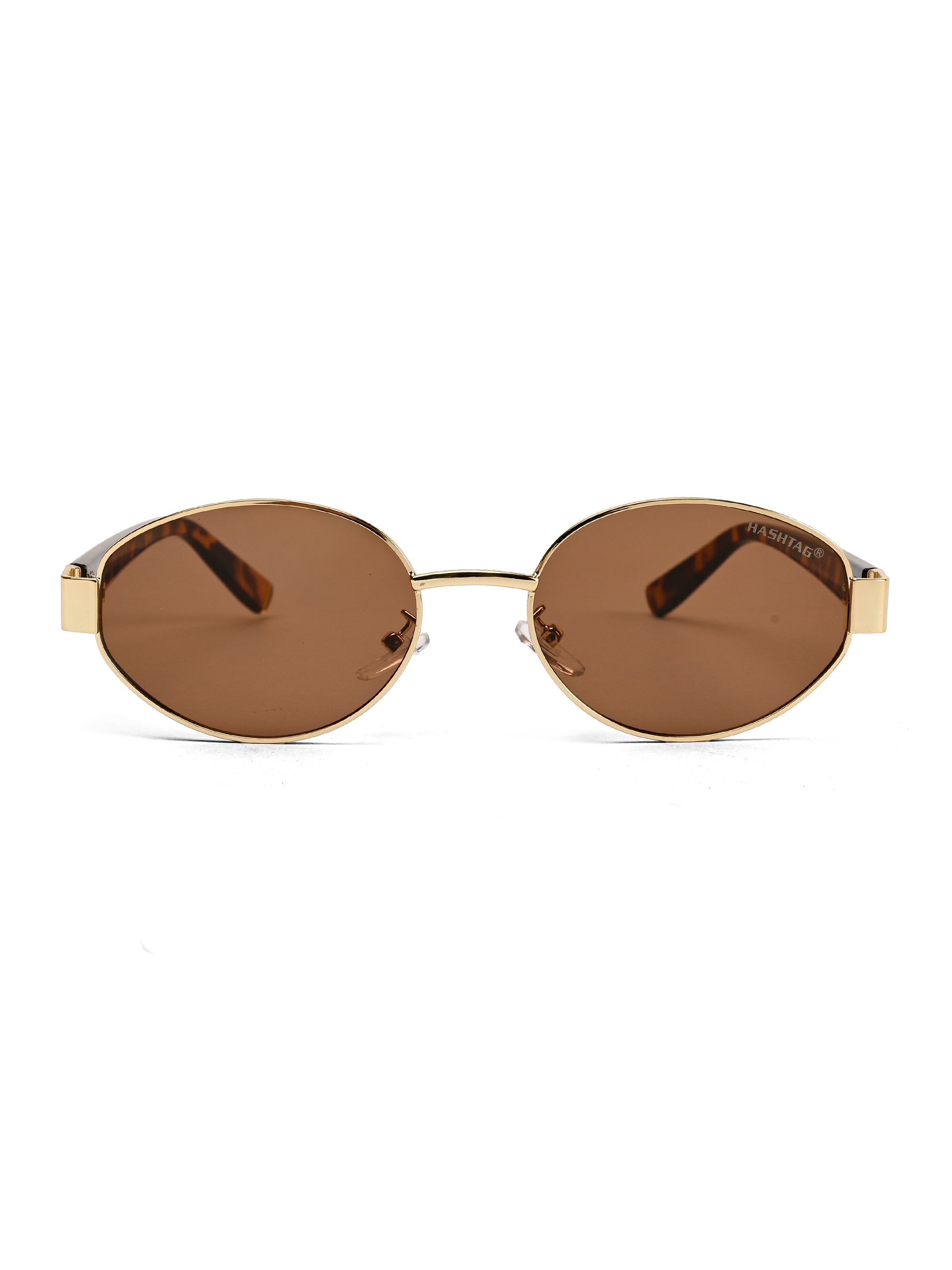 Urbanite | Brown Medium Full Rim Oval Sunglasses for Women [UV-protected]