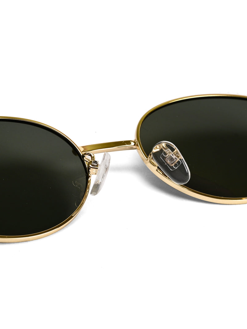 Urbanite | Green Medium Full Rim Oval Sunglasses for Women [UV-protected]