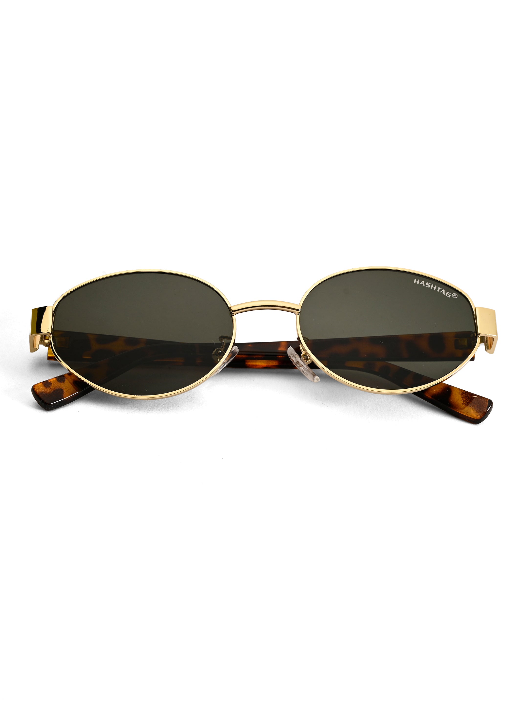 Urbanite | Green Medium Full Rim Oval Sunglasses for Women [UV-protected]