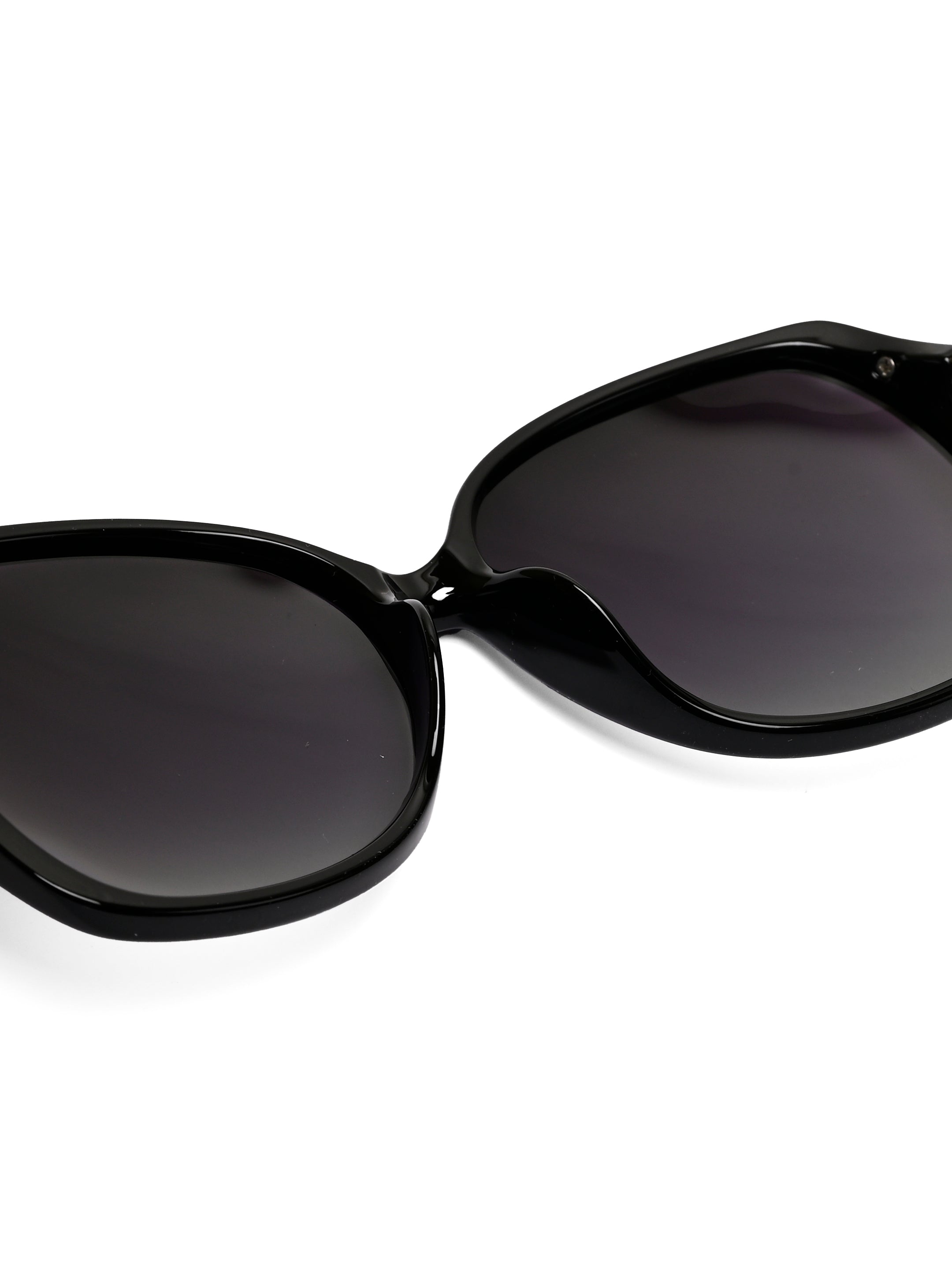 Fyra | Black Large Full Rim Butterfly Sunglasses for Women [Polarized]