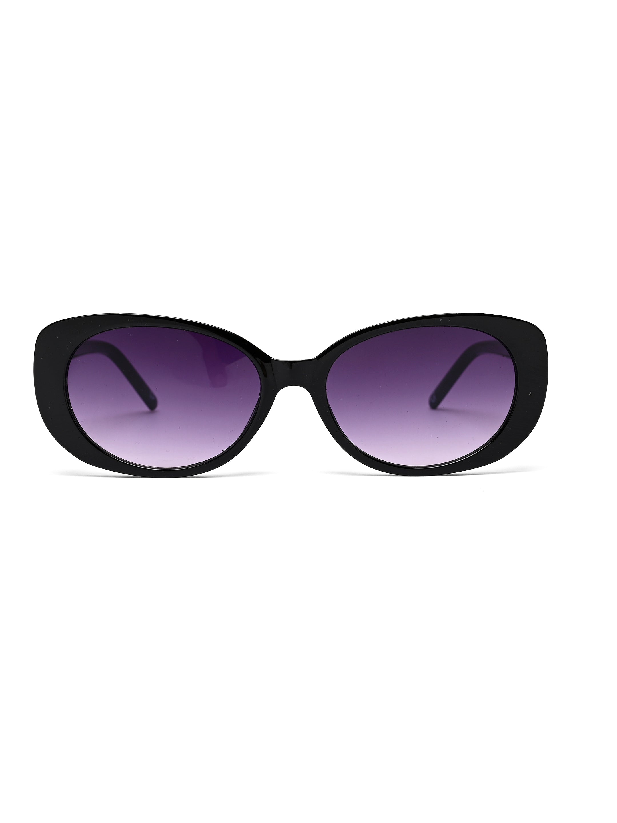 Evira | Black Large Full Rim Cateye Sunglasses for Women [UV-protected]