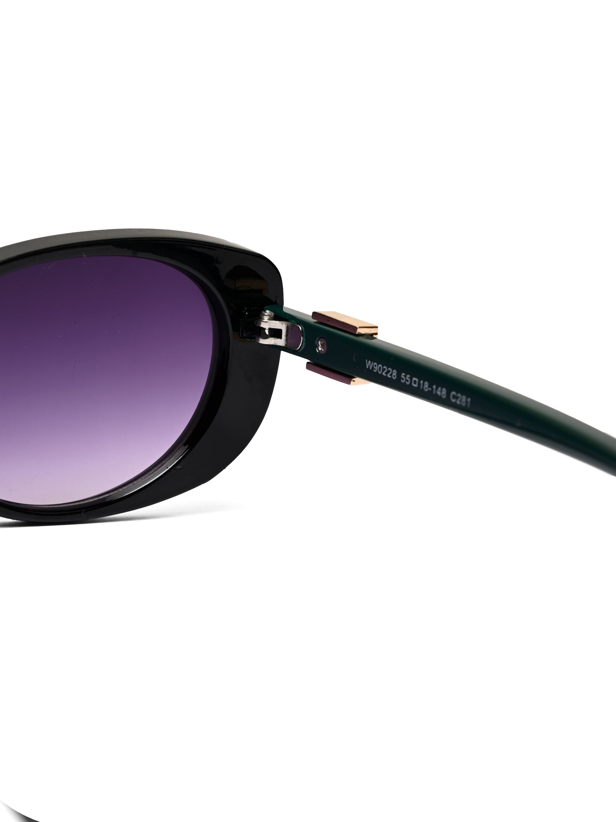 Evira | Black Large Full Rim Cateye Sunglasses for Women [UV-protected]