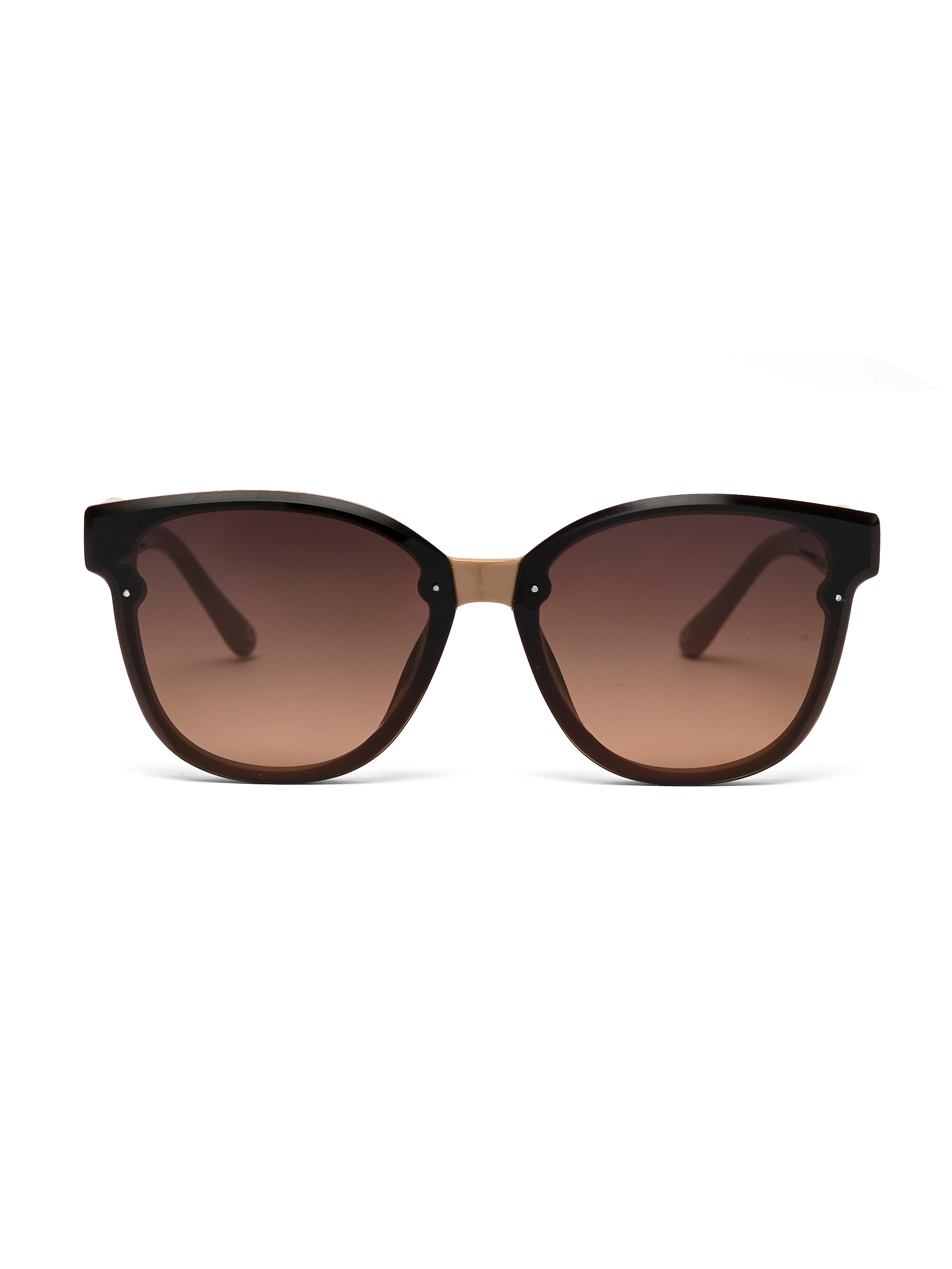 Kalira | Brown Large Full Rim Cateye Sunglasses for Women [UV-protected]