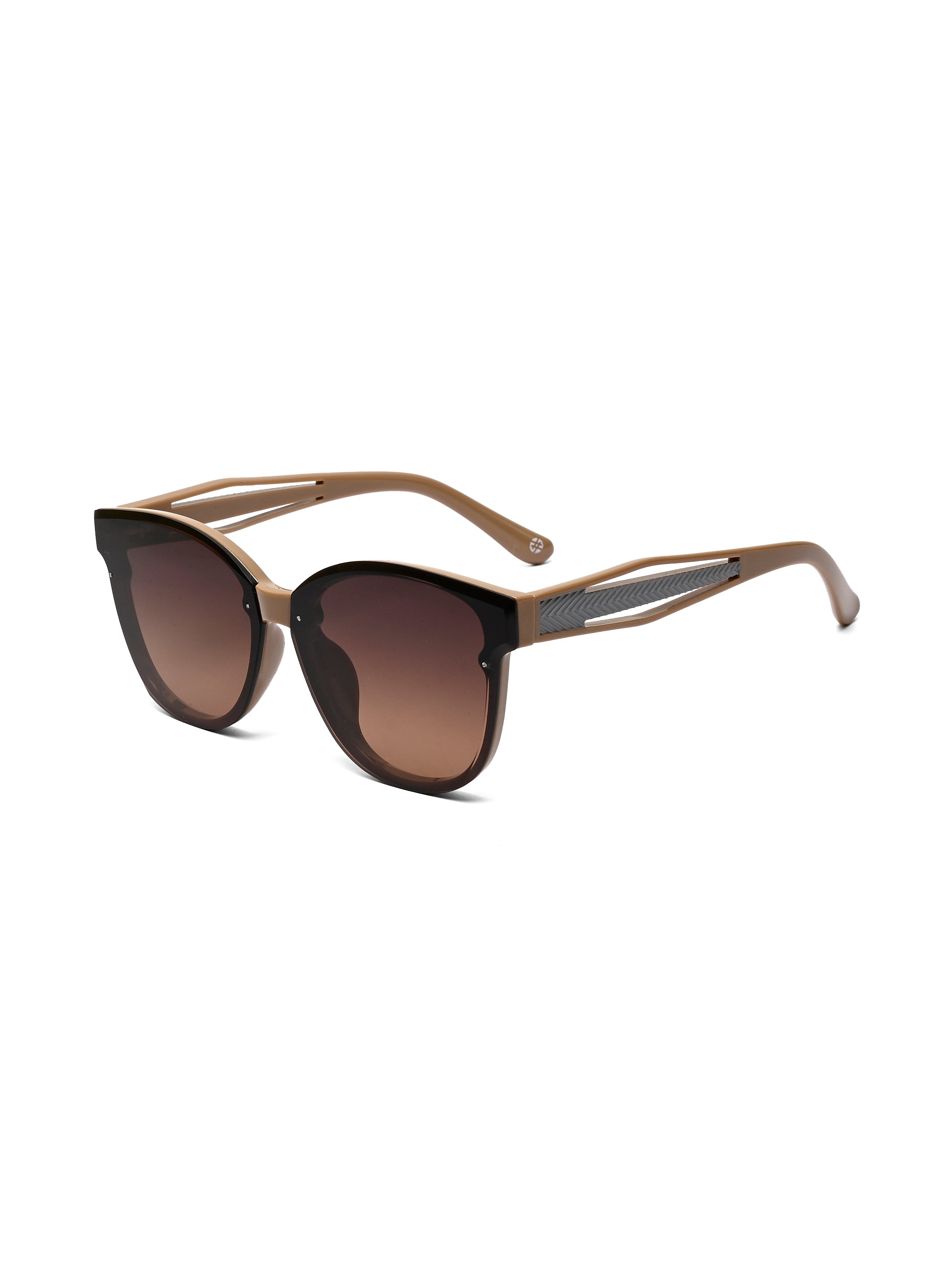 Kalira | Brown Large Full Rim Cateye Sunglasses for Women [UV-protected]