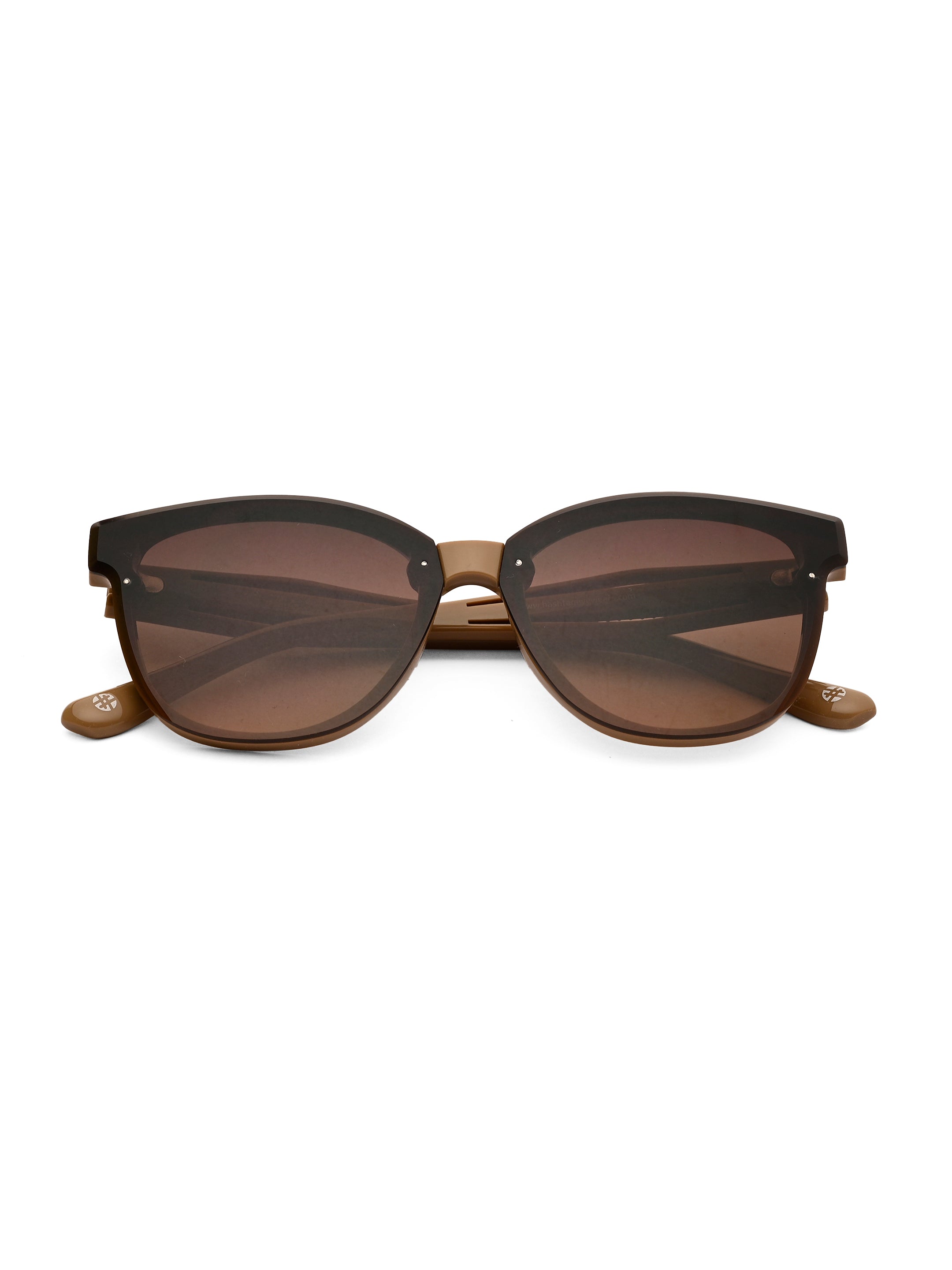 Kalira | Brown Large Full Rim Cateye Sunglasses for Women [UV-protected]