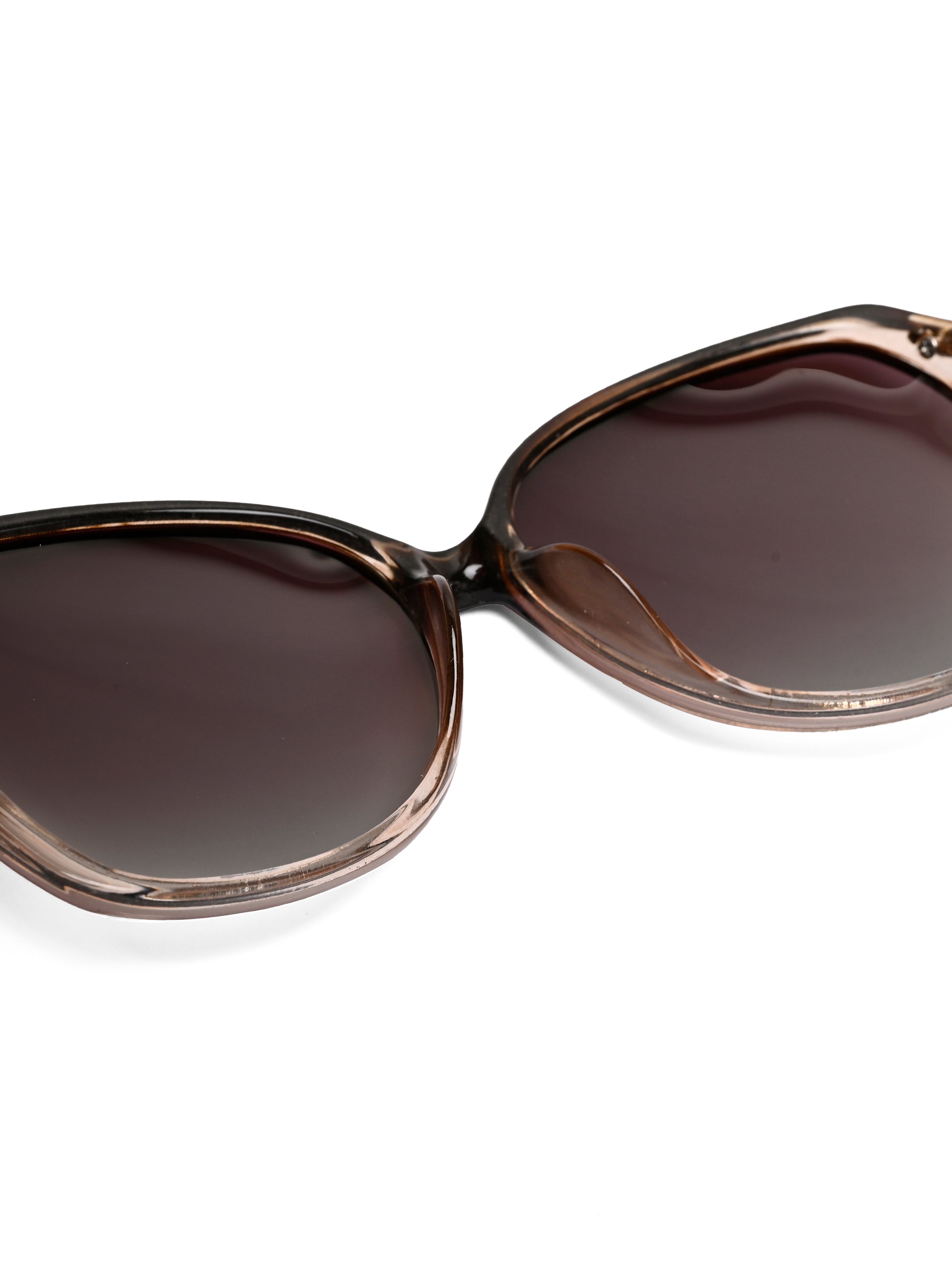 Lunara | Gradient Brown Large Full Rim Butterfly Sunglasses for Women [Polarized]
