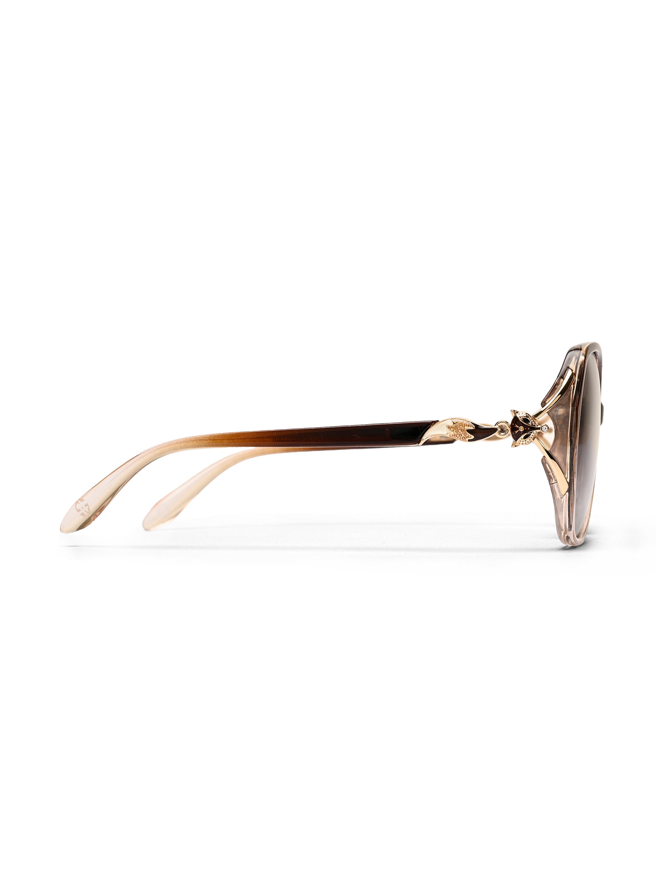 Lunara | Gradient Brown Large Full Rim Butterfly Sunglasses for Women [Polarized]