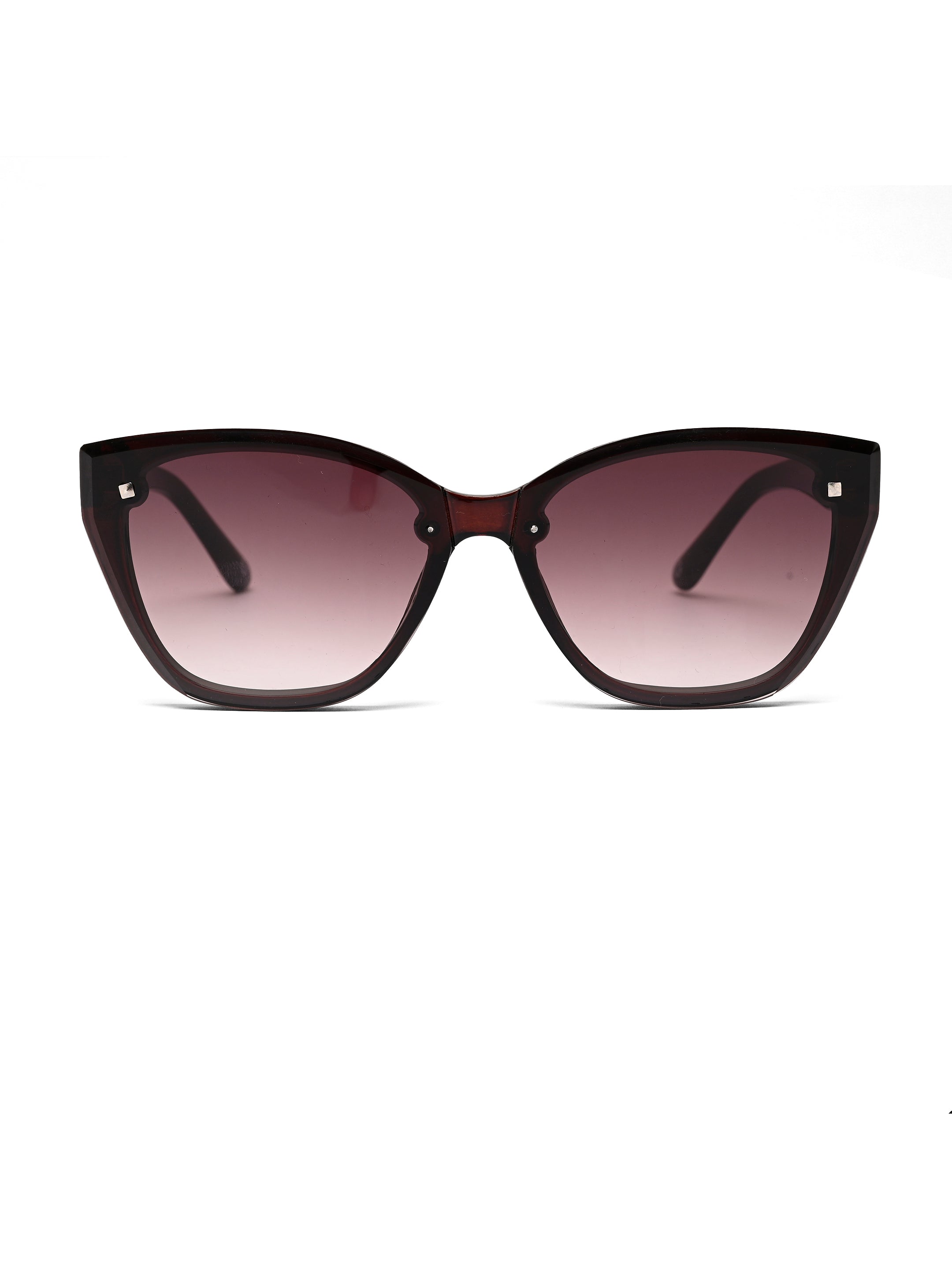 Miron | Brown Large Full Rim Cateye Sunglasses for Women [UV-protected]