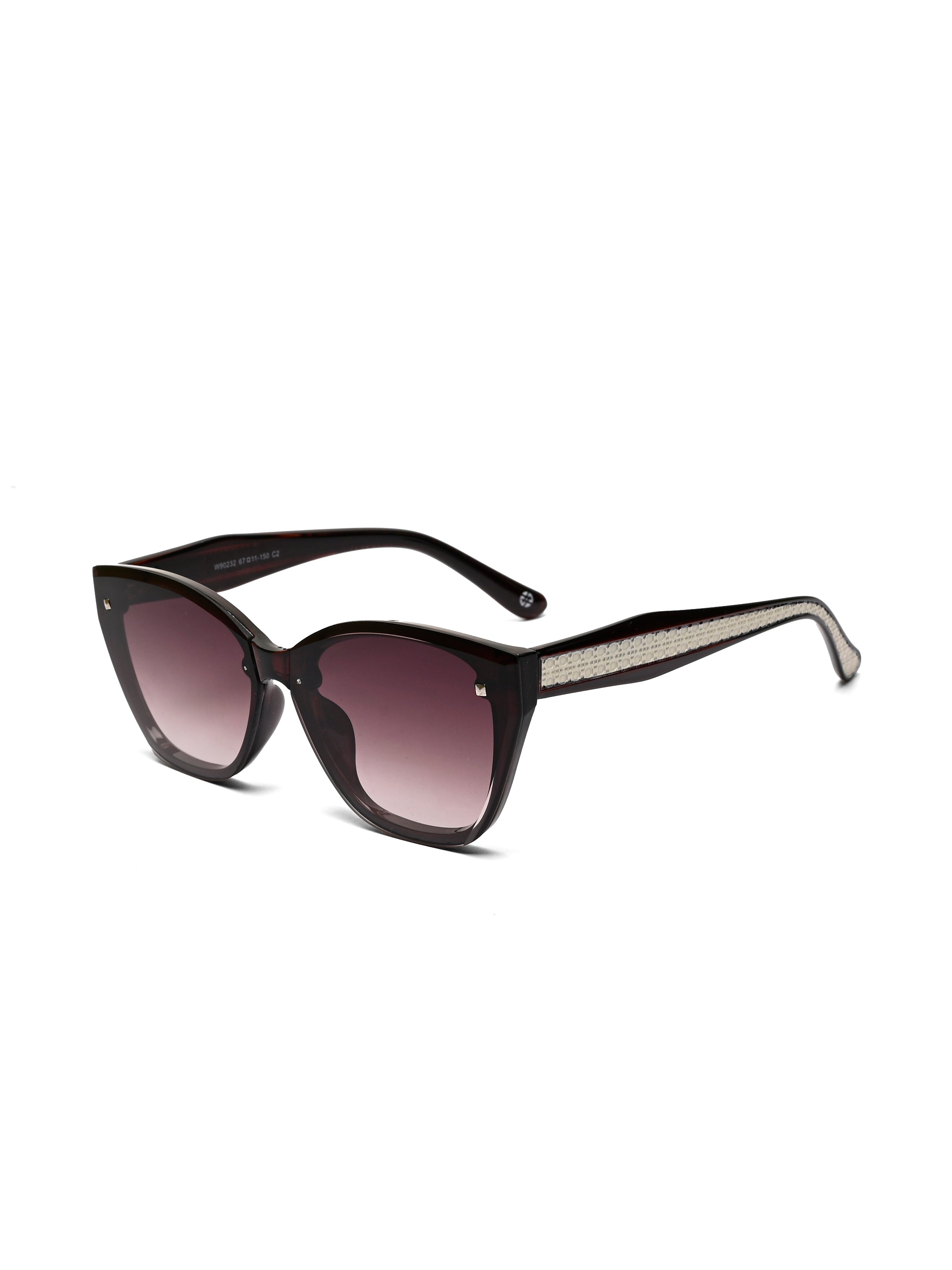 Miron | Brown Large Full Rim Cateye Sunglasses for Women [UV-protected]