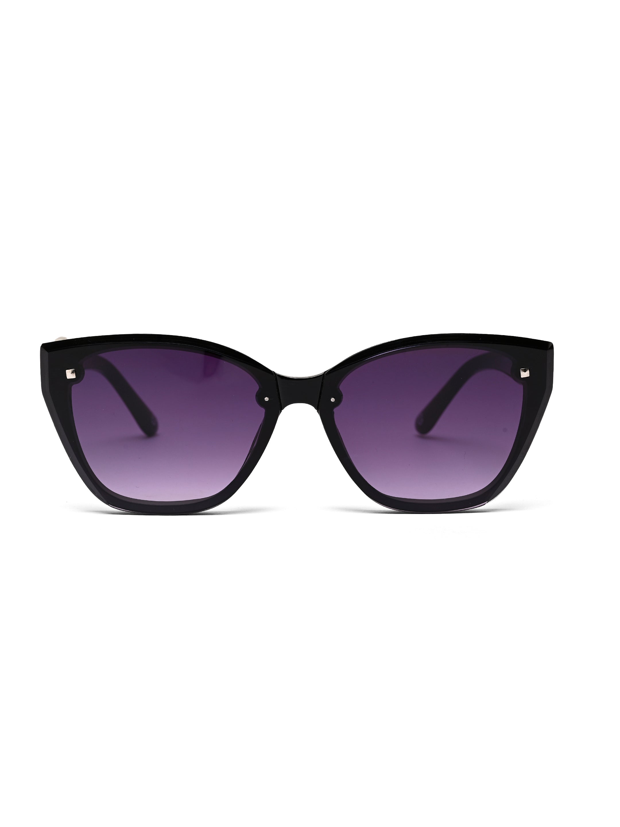 Miron | Black Large Full Rim Cateye Sunglasses for Women [UV-protected]