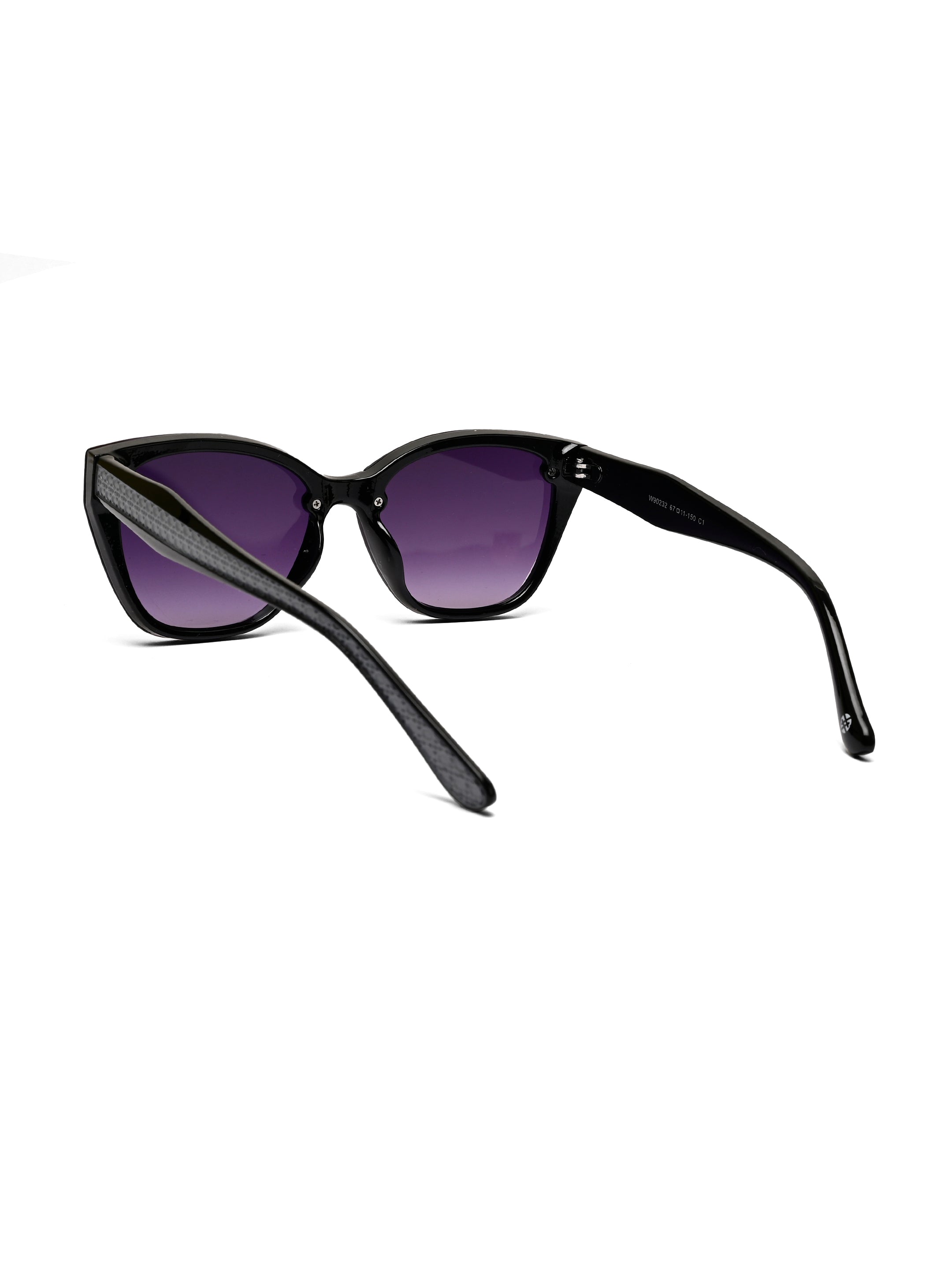 Miron | Black Large Full Rim Cateye Sunglasses for Women [UV-protected]