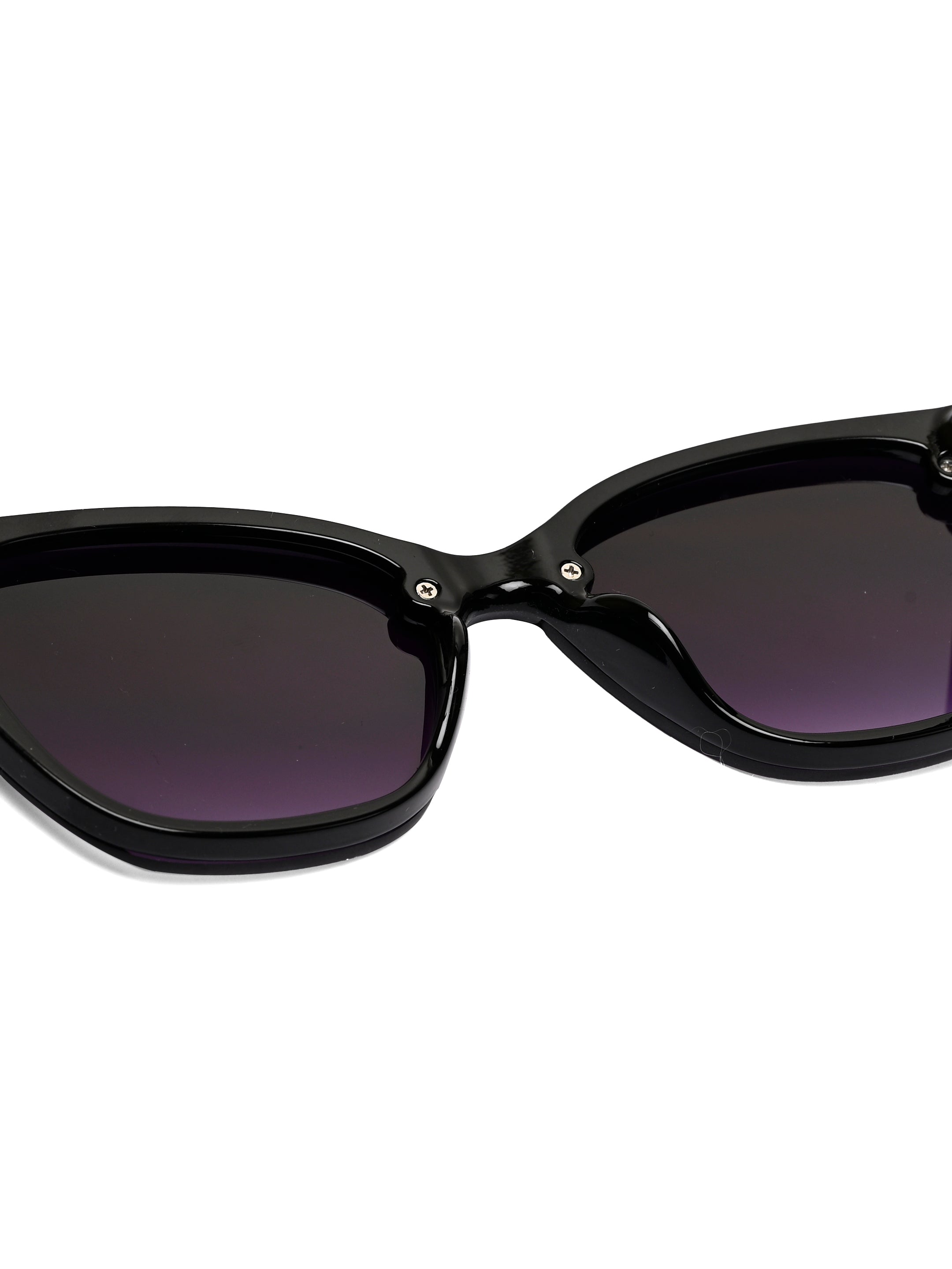 Miron | Black Large Full Rim Cateye Sunglasses for Women [UV-protected]