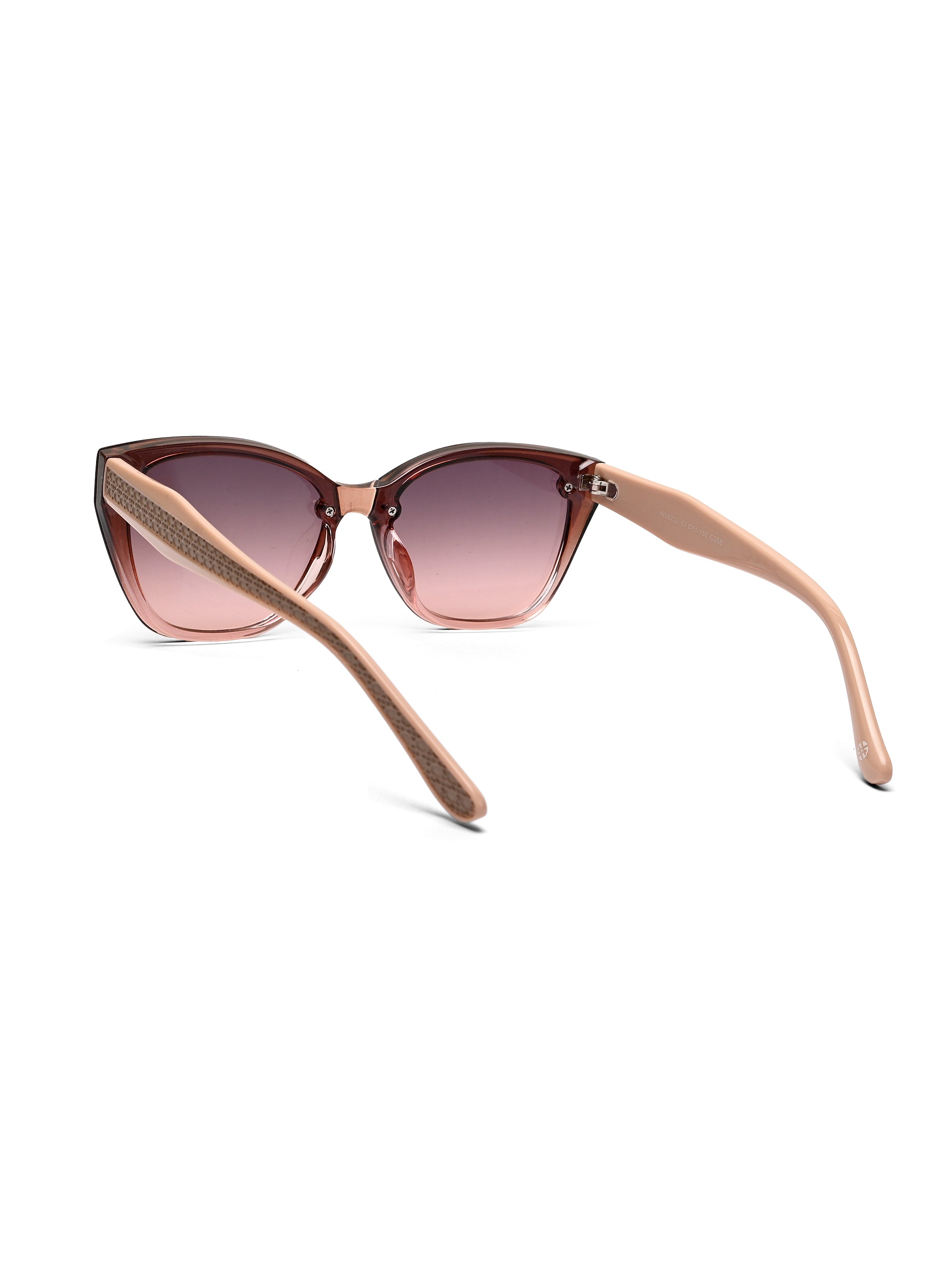 Miron | Transparent Gradient Brown Large Full Rim Cateye Sunglasses for Women [UV-protected]