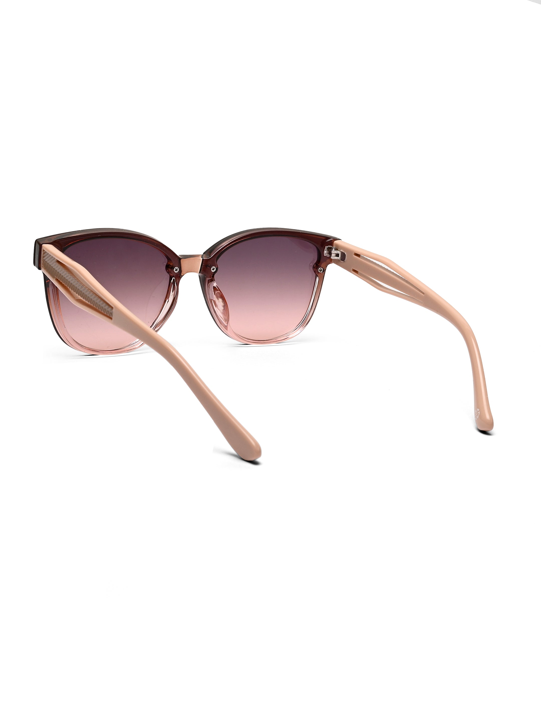 Kalira | Gradient Brown - Pink Large Full Rim Cateye Sunglasses for Women [UV-protected]