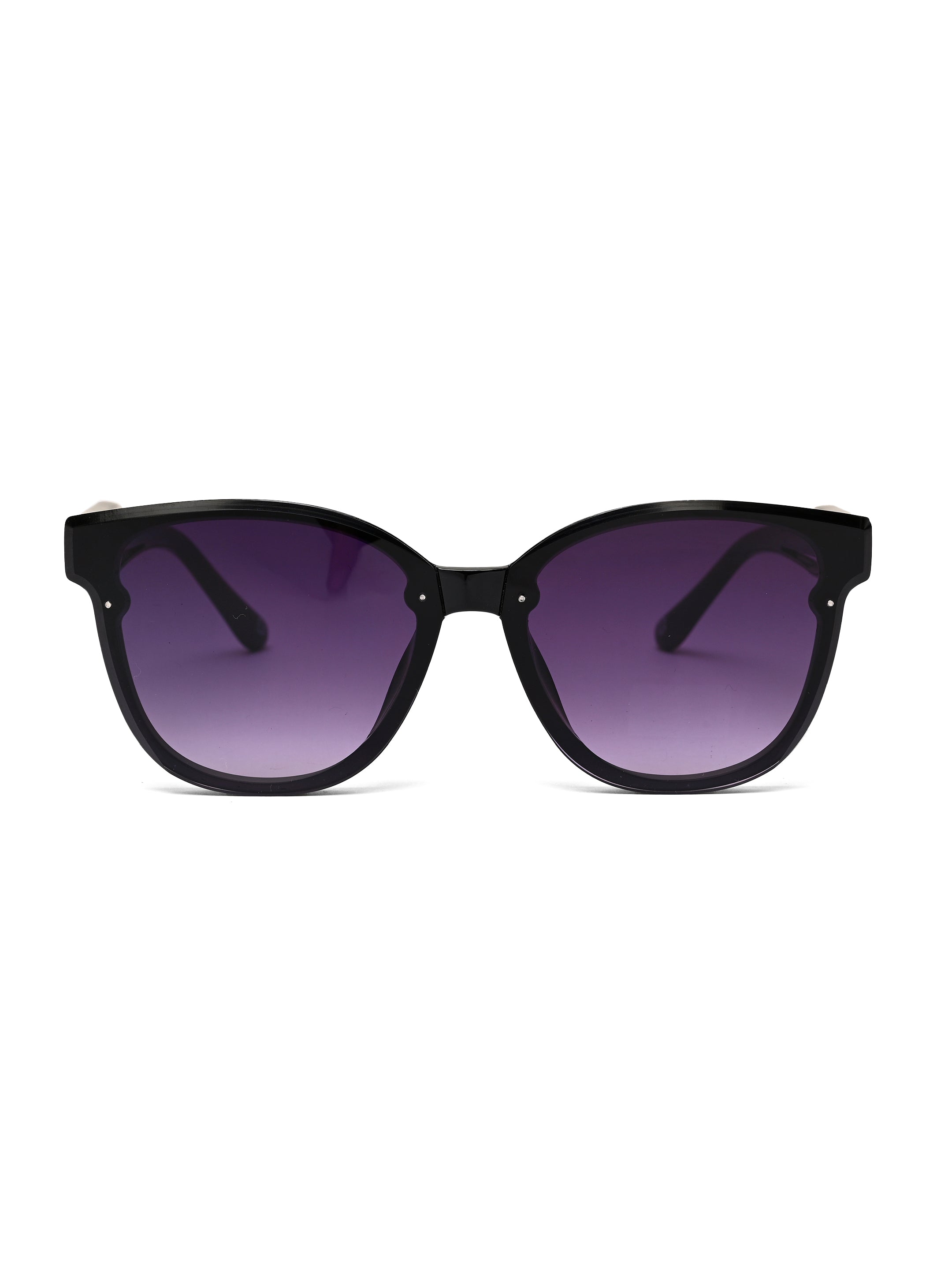 Kalira | Black Large Full Rim Cateye Sunglasses for Women [UV-protected]